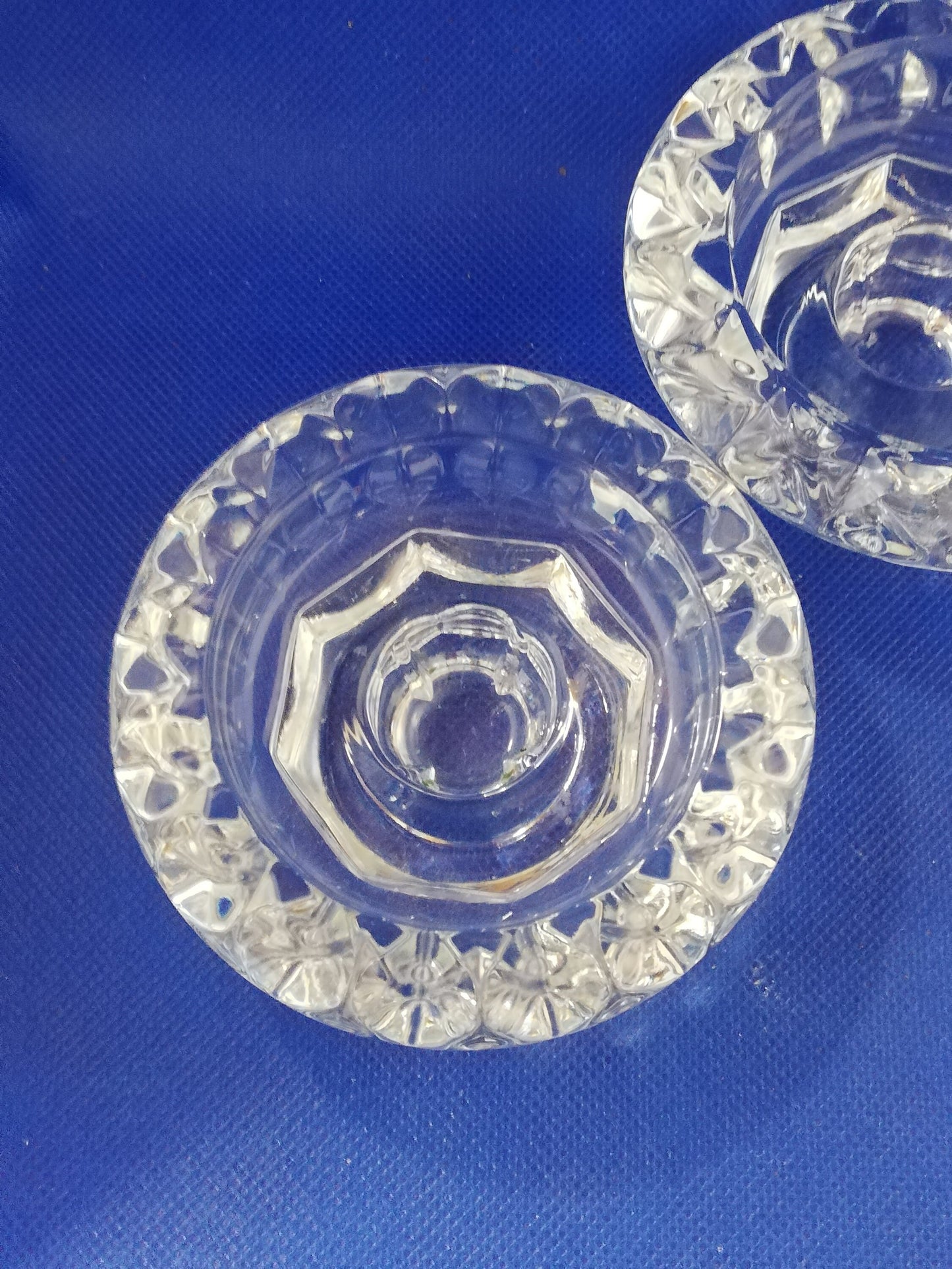 Luminarc vintage clear glass Bolsius candle holders - beautiful condition