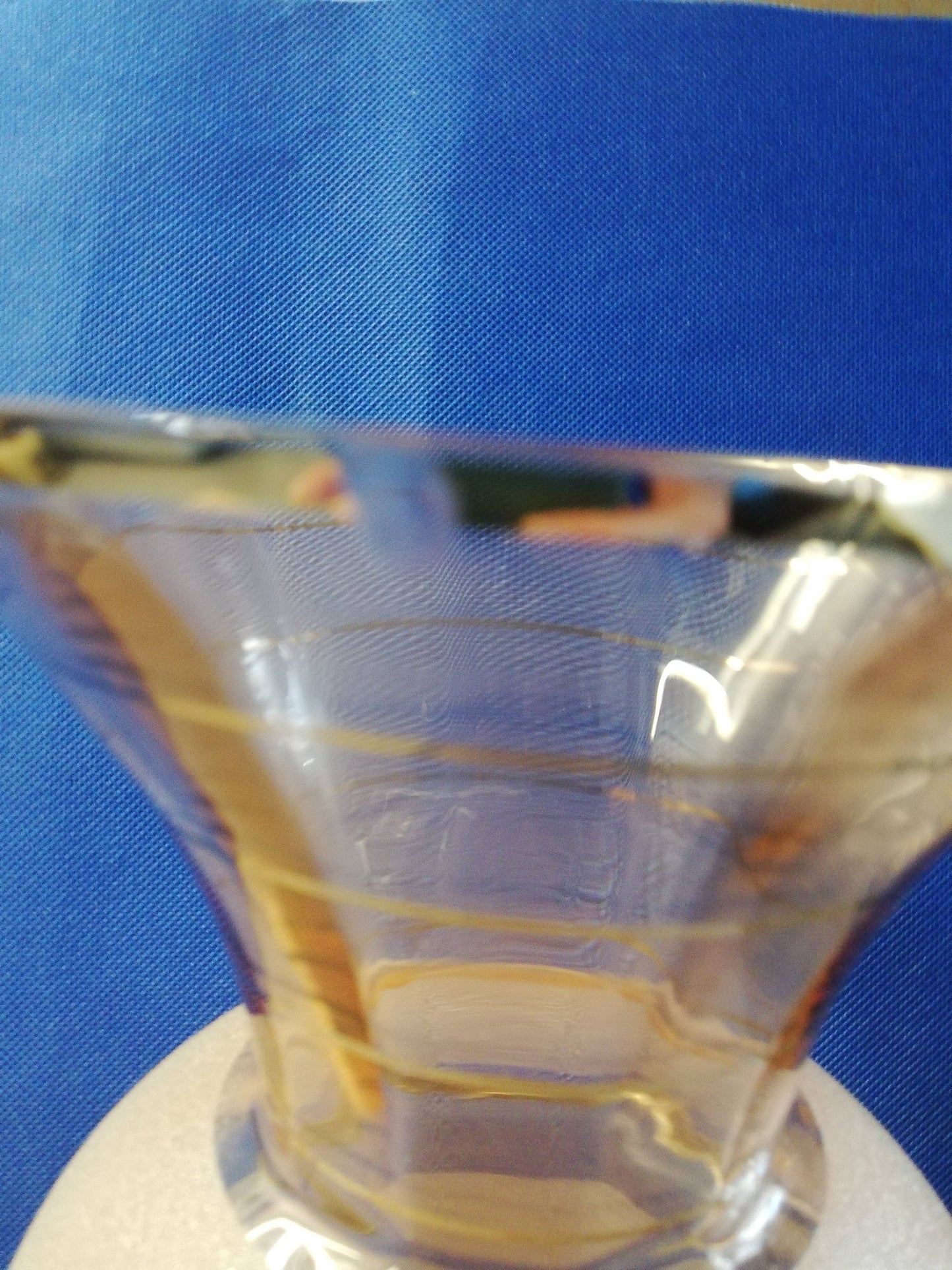 A 1950s style glass vase 8" tall