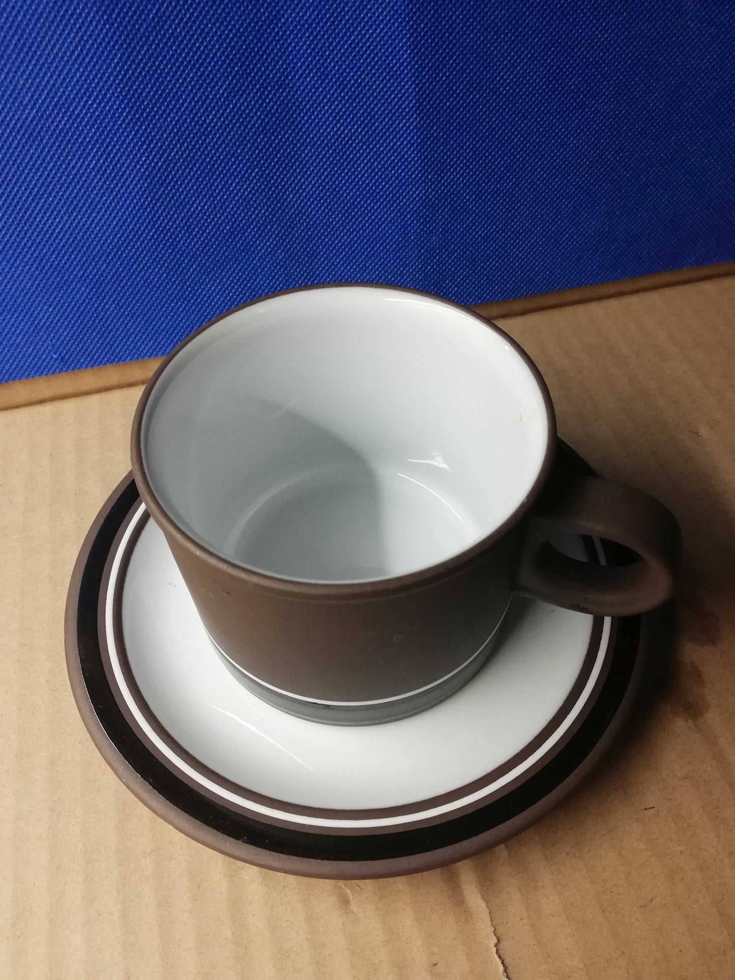 Hornsea pottery contrast cup and saucer