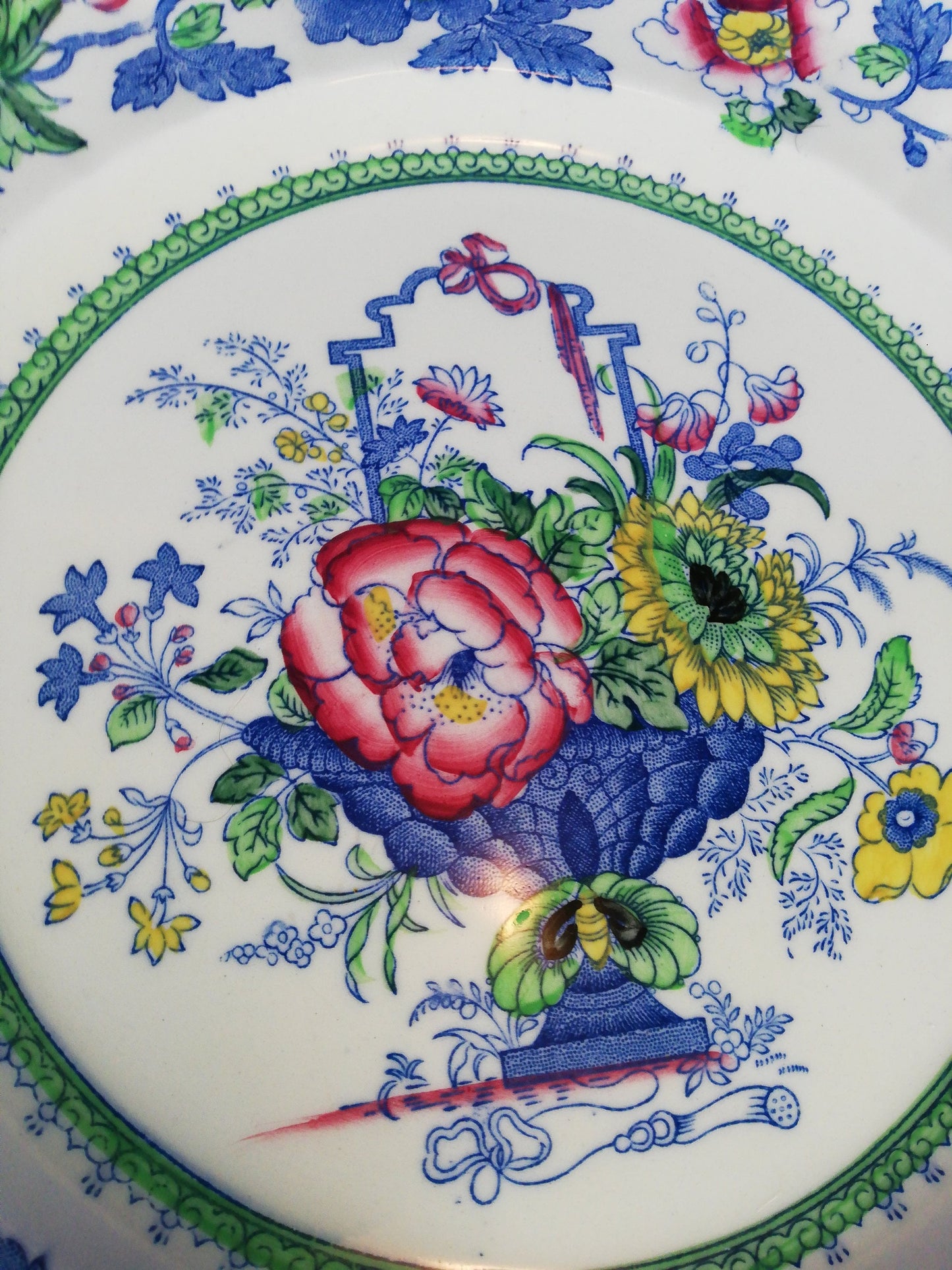 Mason's ironstone Strathmore pattern 22cm salad / lunch plate