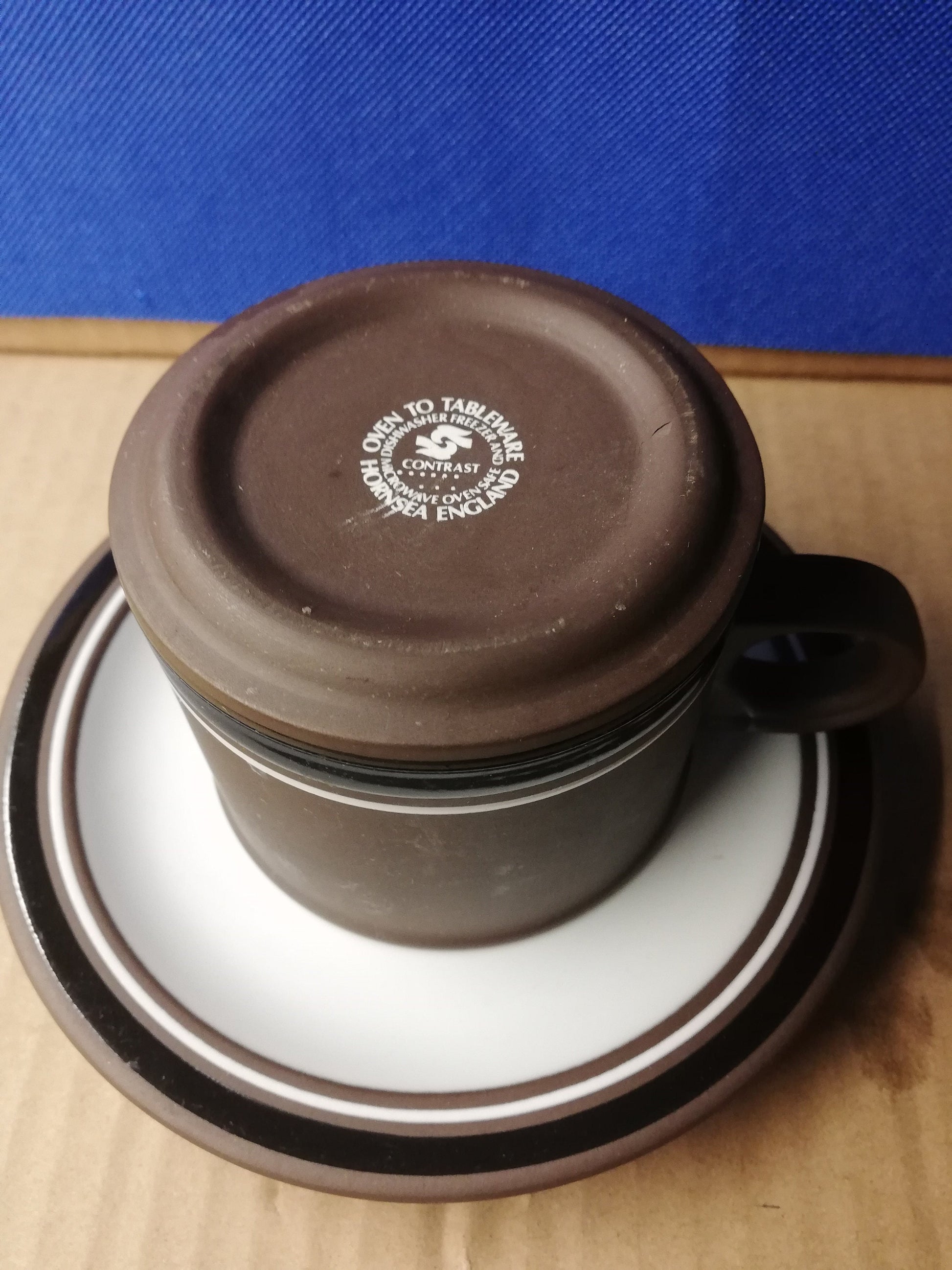 Hornsea pottery contrast cup and saucer