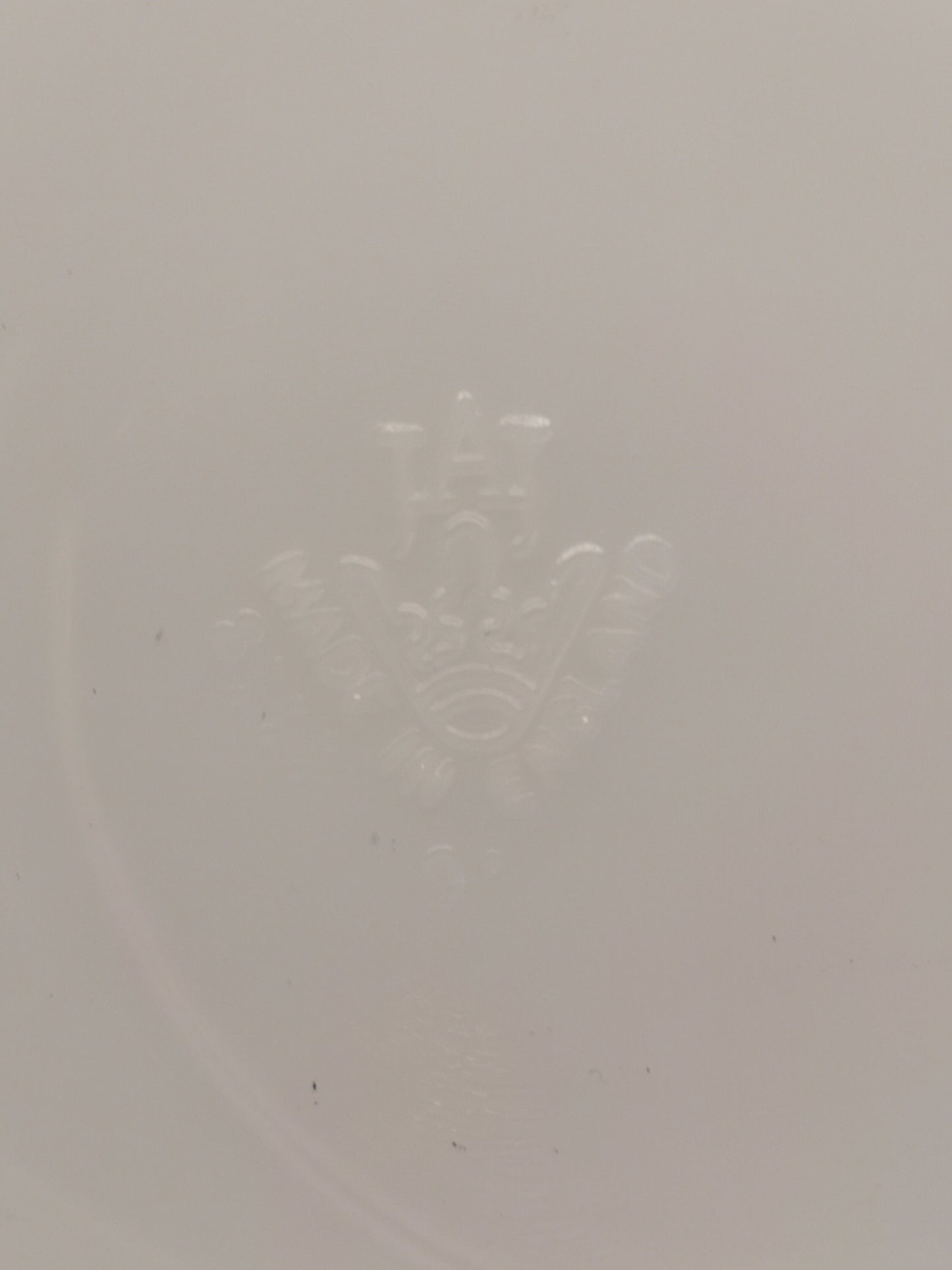 JAJ Pyrex red rose design side plate 6.5" diameter