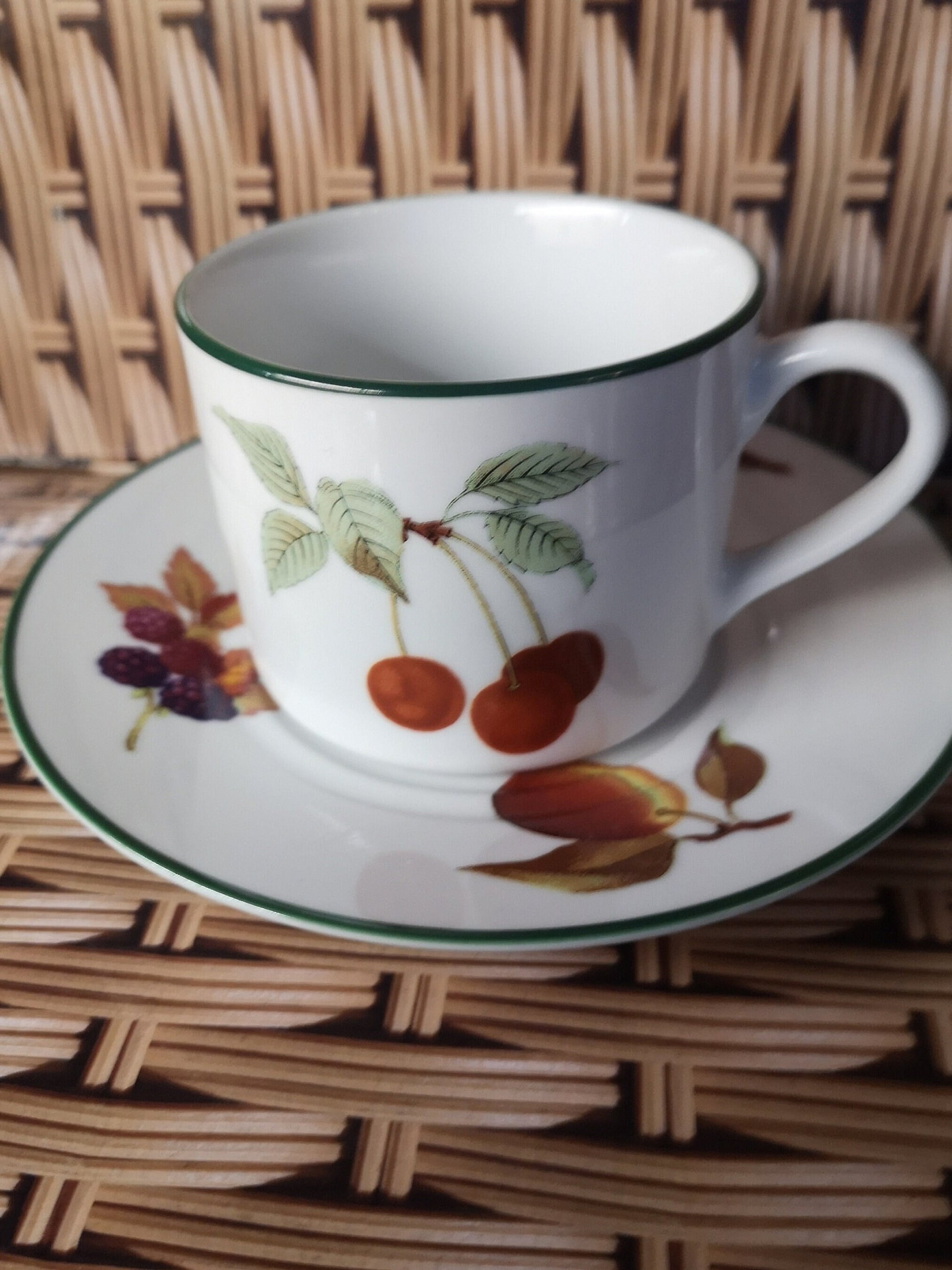 Royal Worcester Evesham Vale Cup and saucer