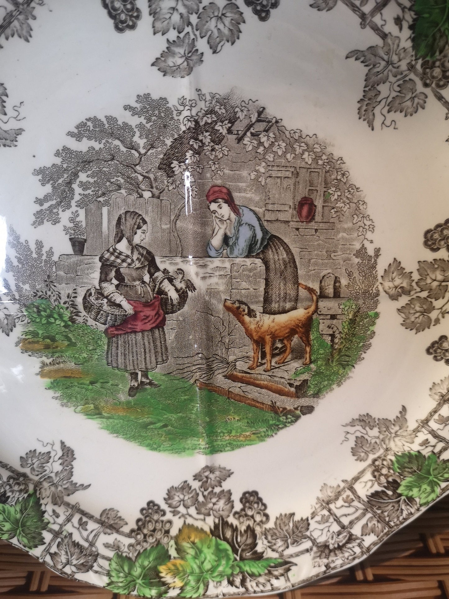 Copeland Spode Byron quartered plate 25cm