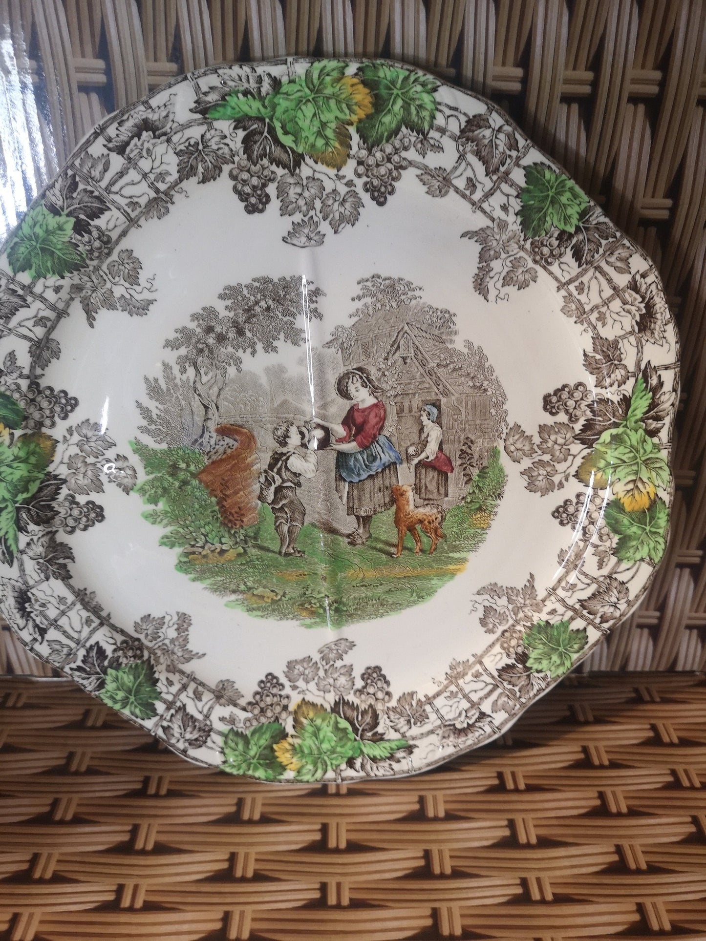 Copeland Spode Byron quartered plate 25cm