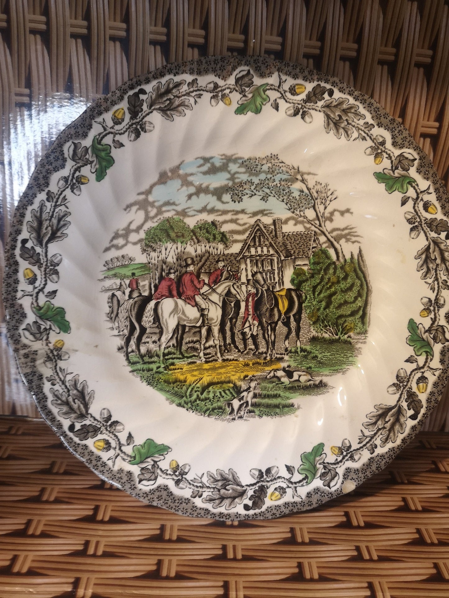 Myotts Country life round dinner plate 25.5cm diameter