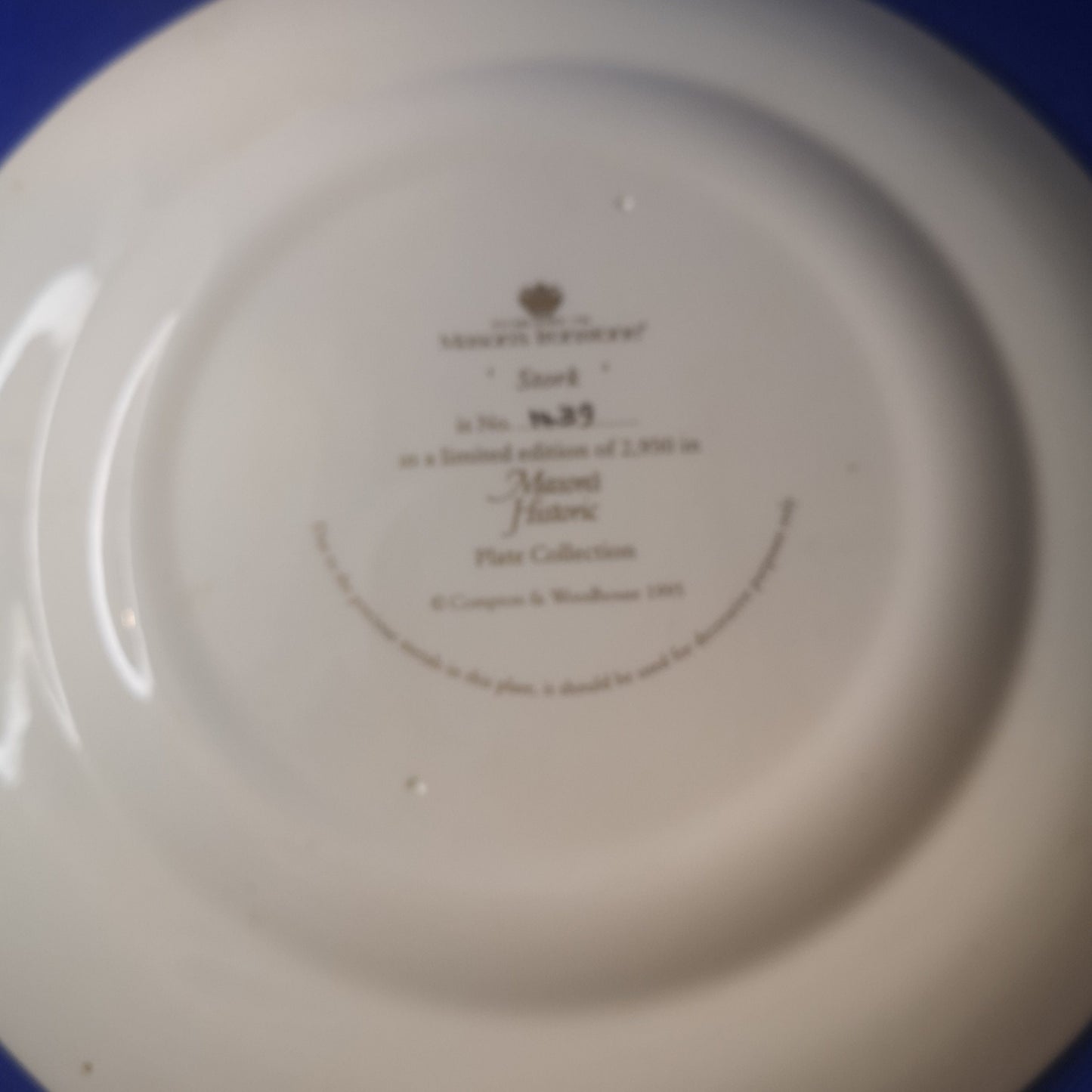 Mason's ironstone stork pattern 25cm salad / lunch plate Limited edition