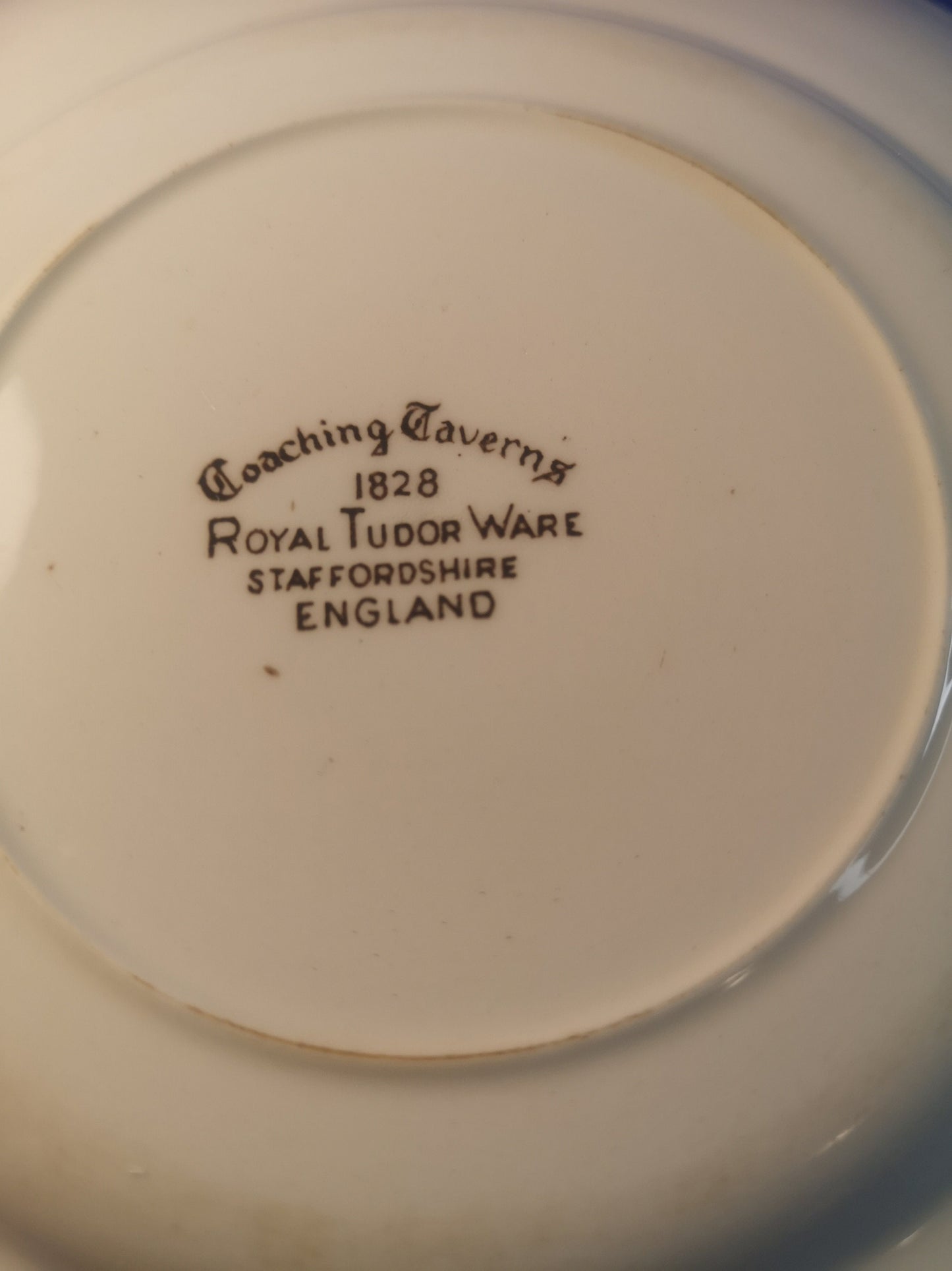 Royal Tudor Ware coaching taverns side plate - 16.5cm Fantastic condition