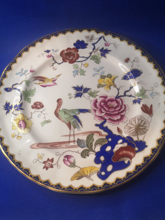 Masons stork decorative plate