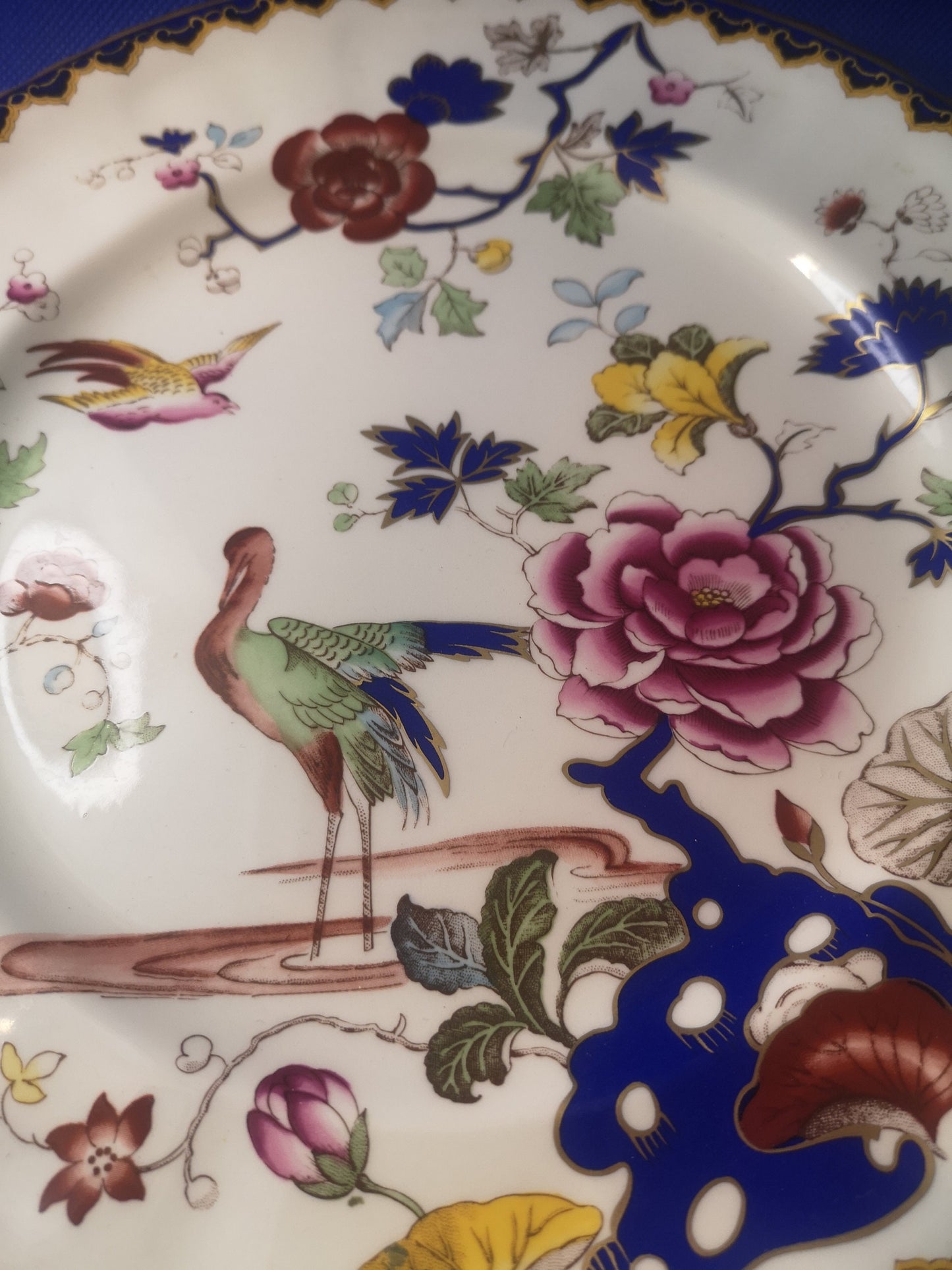 Mason's ironstone stork pattern 25cm salad / lunch plate Limited edition