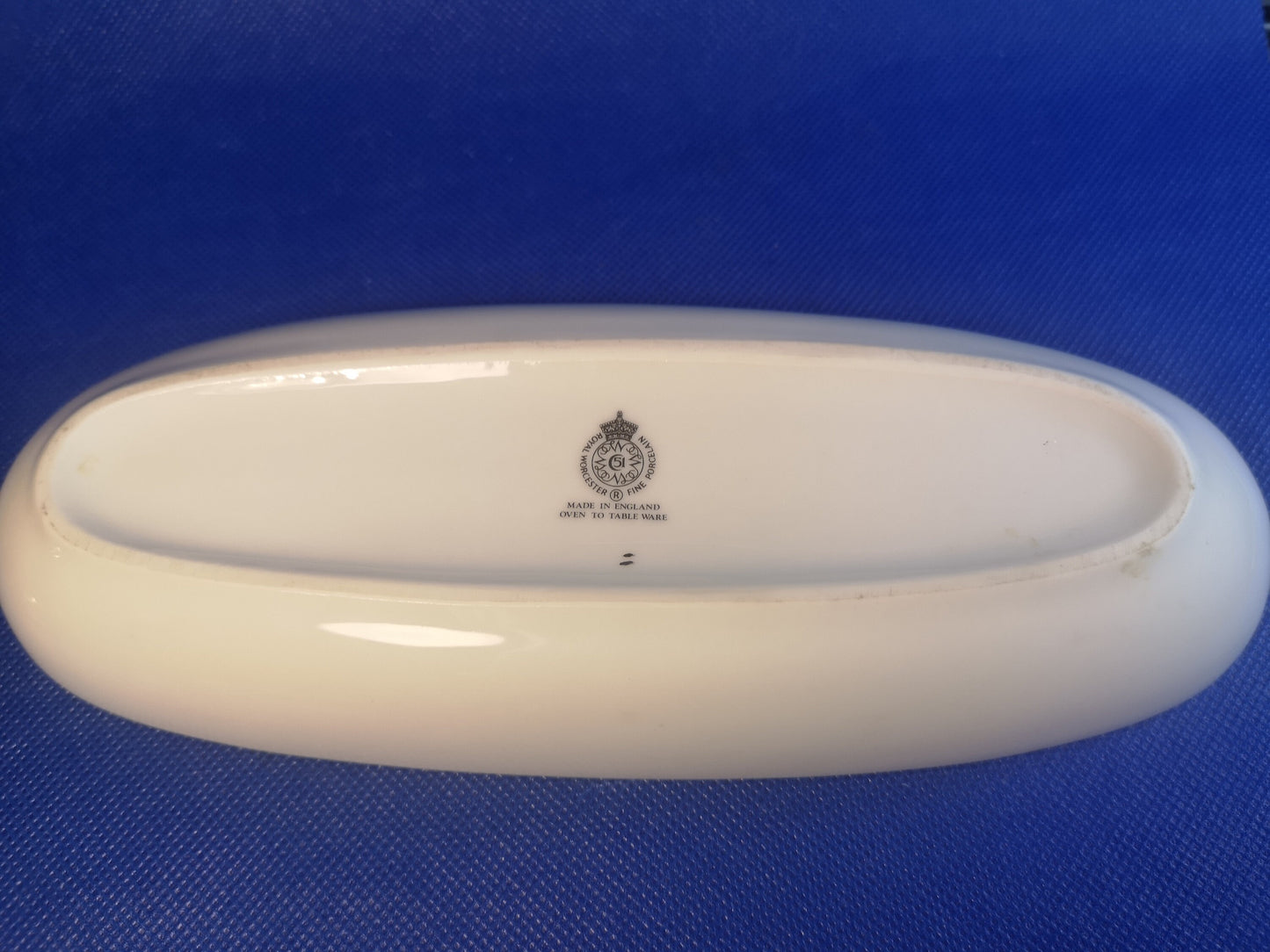 Royal Worcester corn on the cob dish tray 22.5cm x 8.5cm