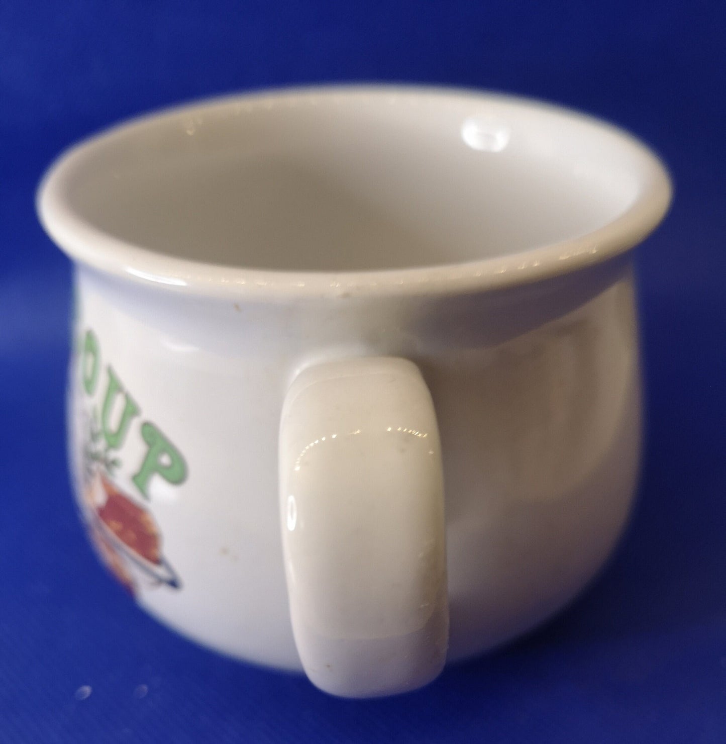 Onion soup cup with printed recipe