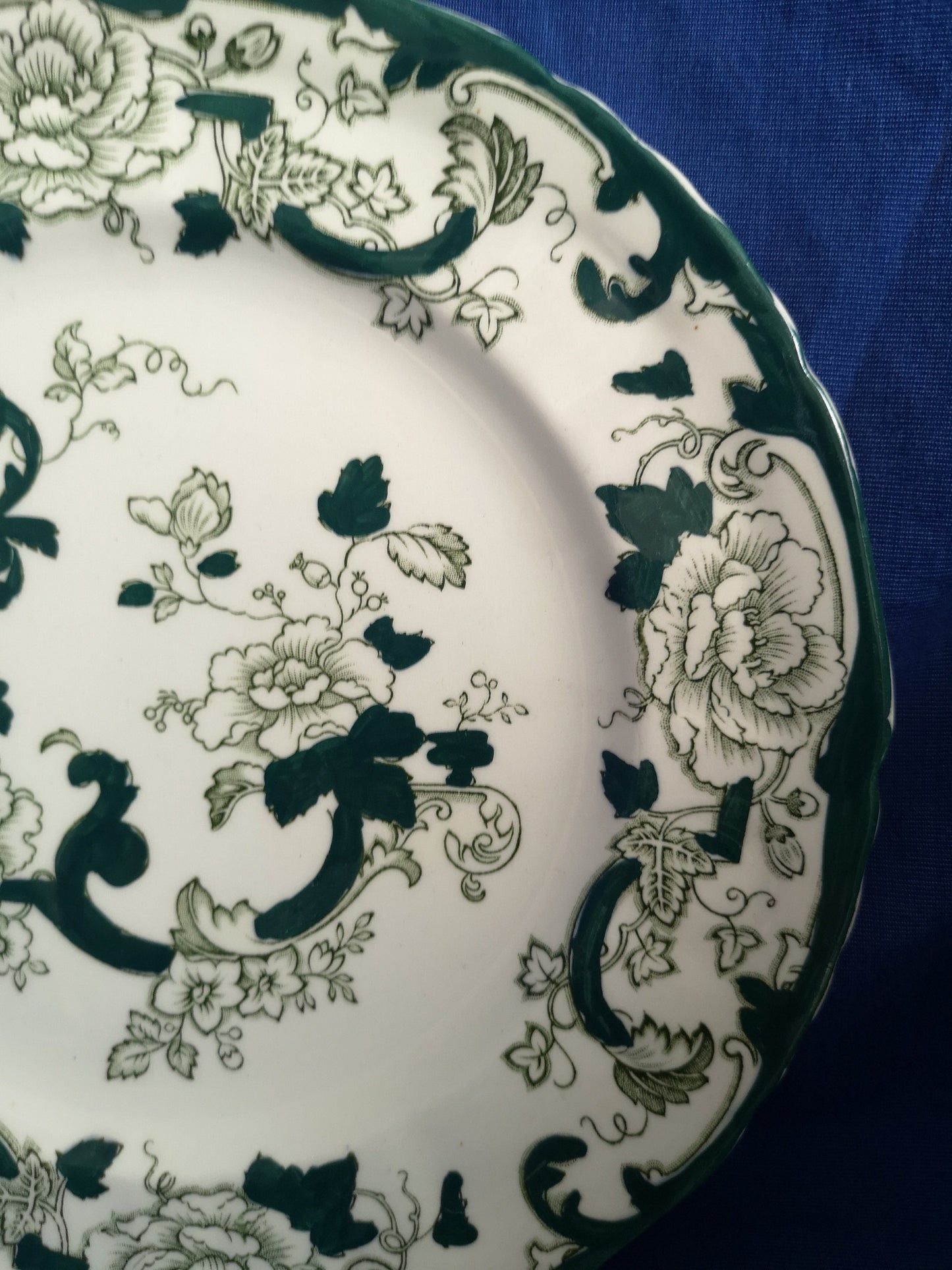 Mason's Ironstone Chartreuse Plates and bowls