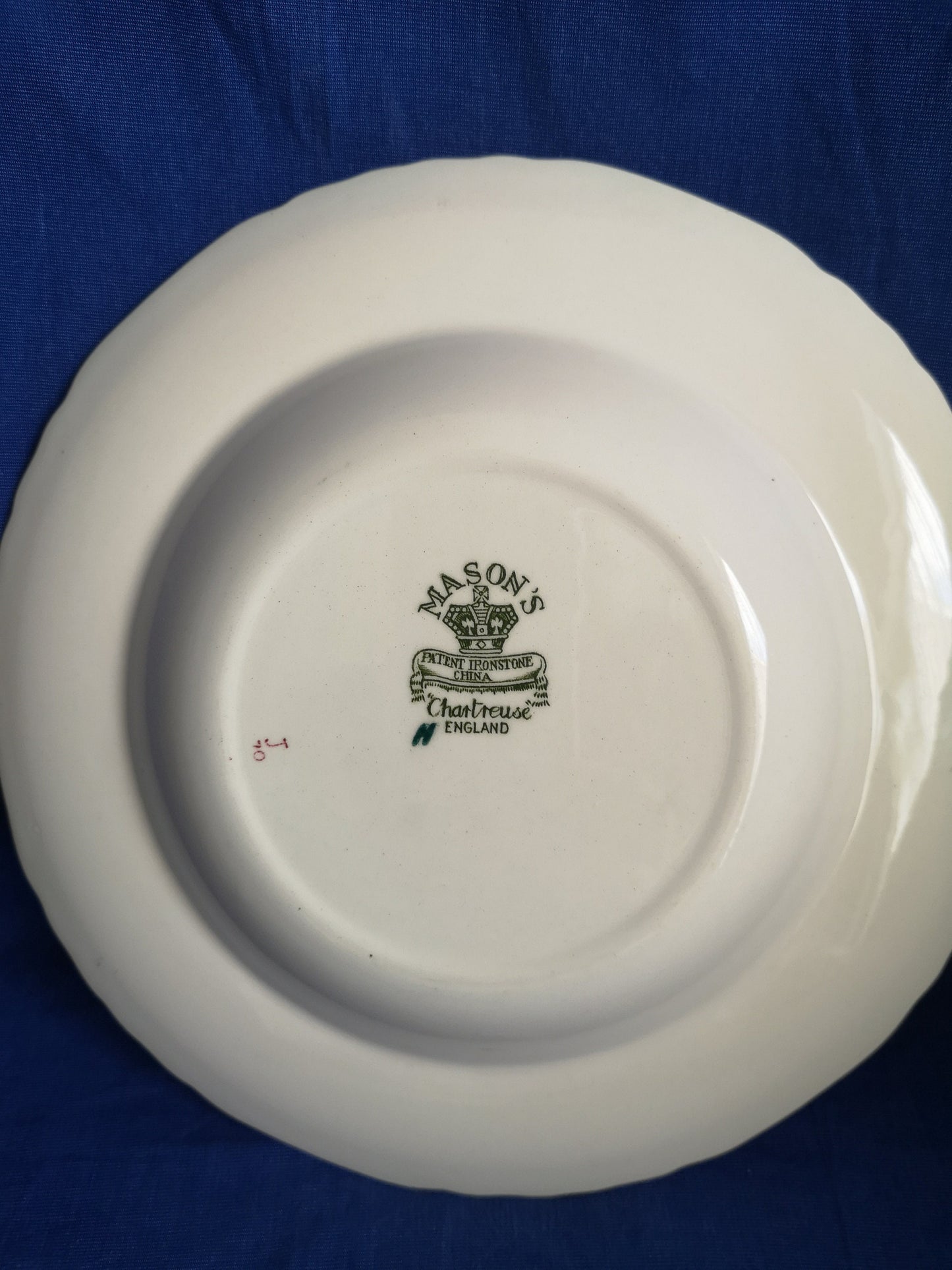 Mason's Ironstone Chartreuse Plates and bowls