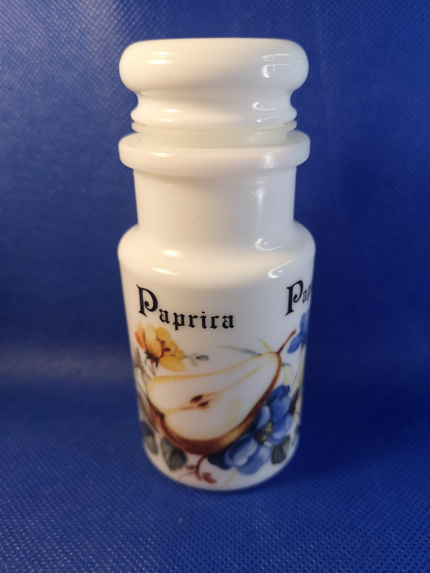 Milk glass spice jar made in France, various please choose - price for one jar