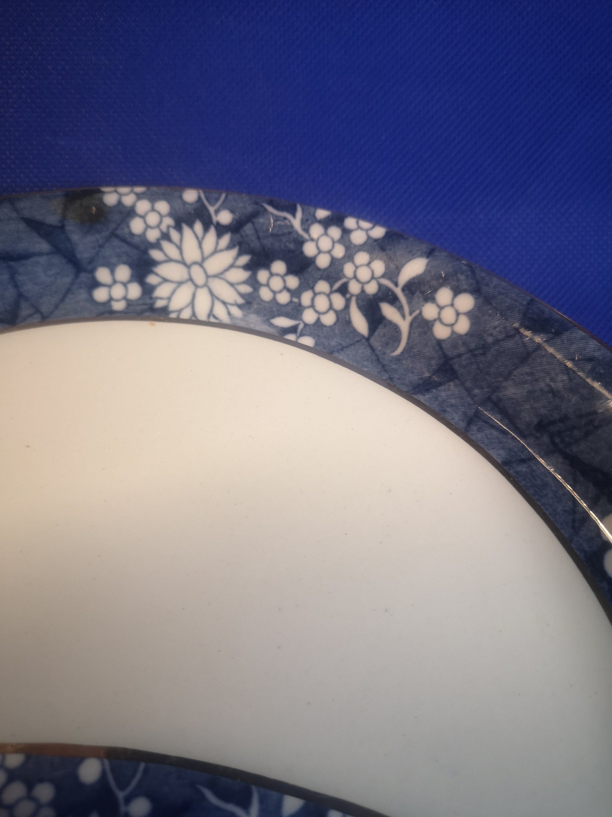 Copeland Spode blue and white crescent shaped dish