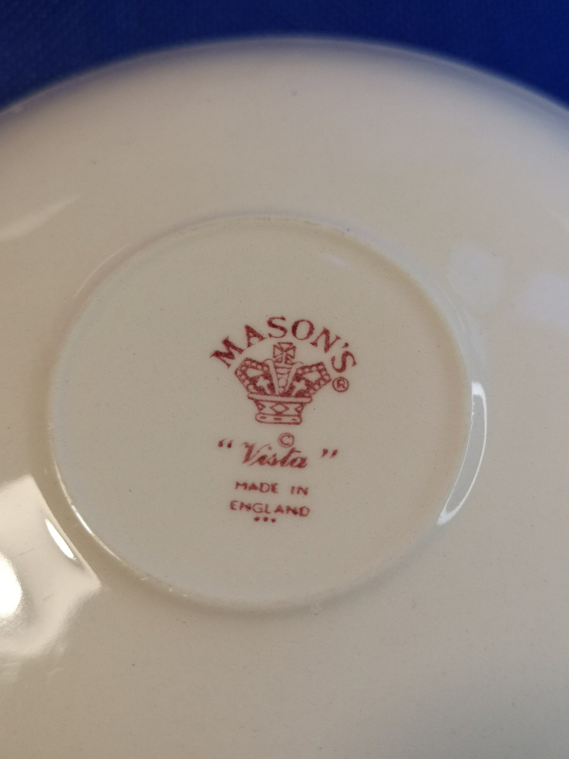 Mason's ironstone Red vista breakfast cup and saucer