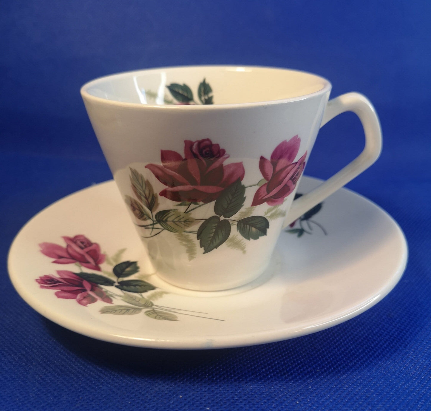 Lord Nelson pink rose cup and saucer