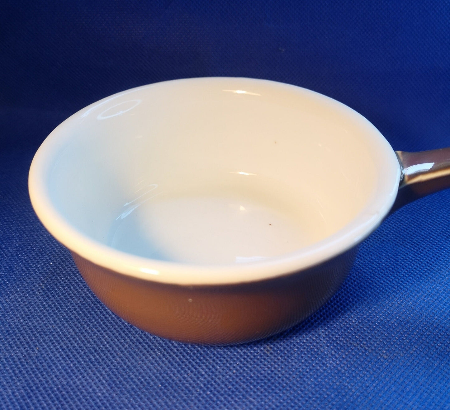 Royal Worcester brown lustre cocotte with handle dish