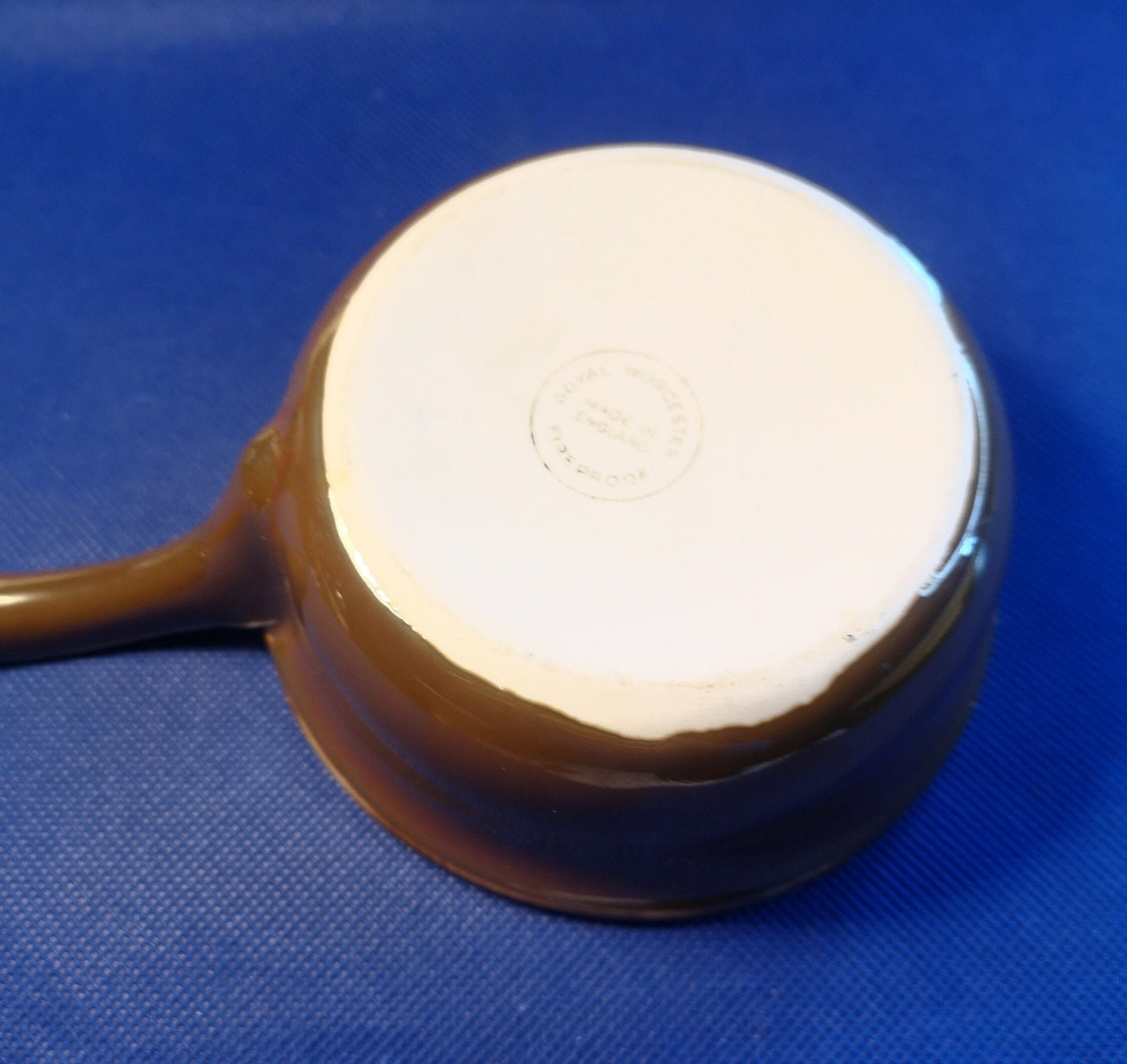 Royal Worcester brown lustre cocotte with handle dish