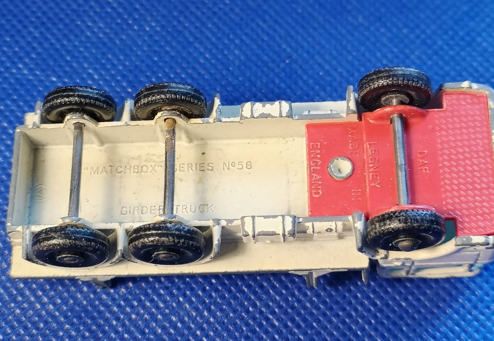 Lesney matchbox white girder truck series no 58