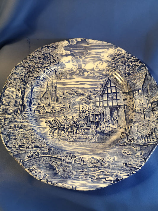 Enoch Wedgwood Dickensian coaching days dinner plate 25cm