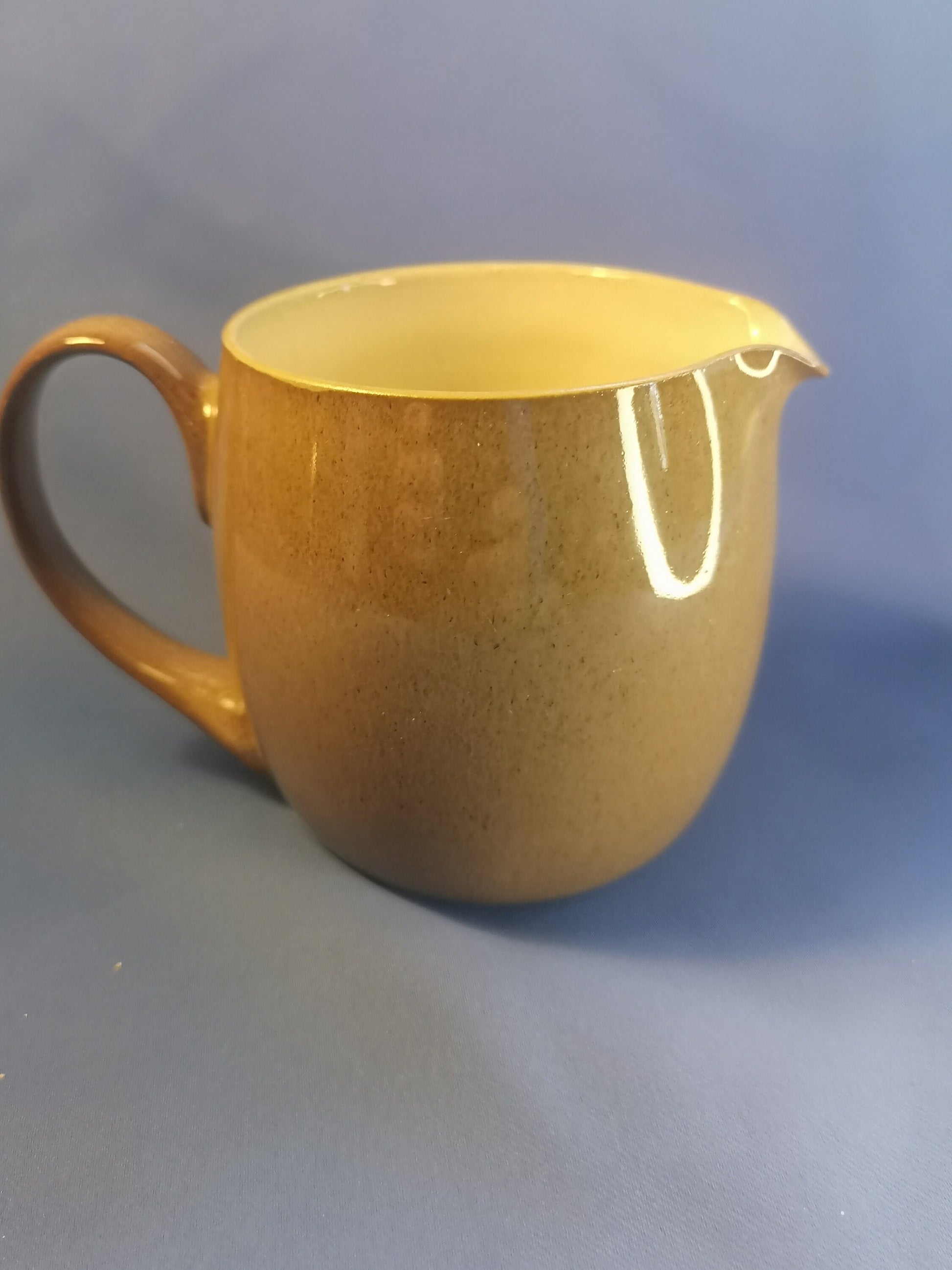 Denby Brown pampas coffee cup and saucer, sugar bowl, milk jug 1970s