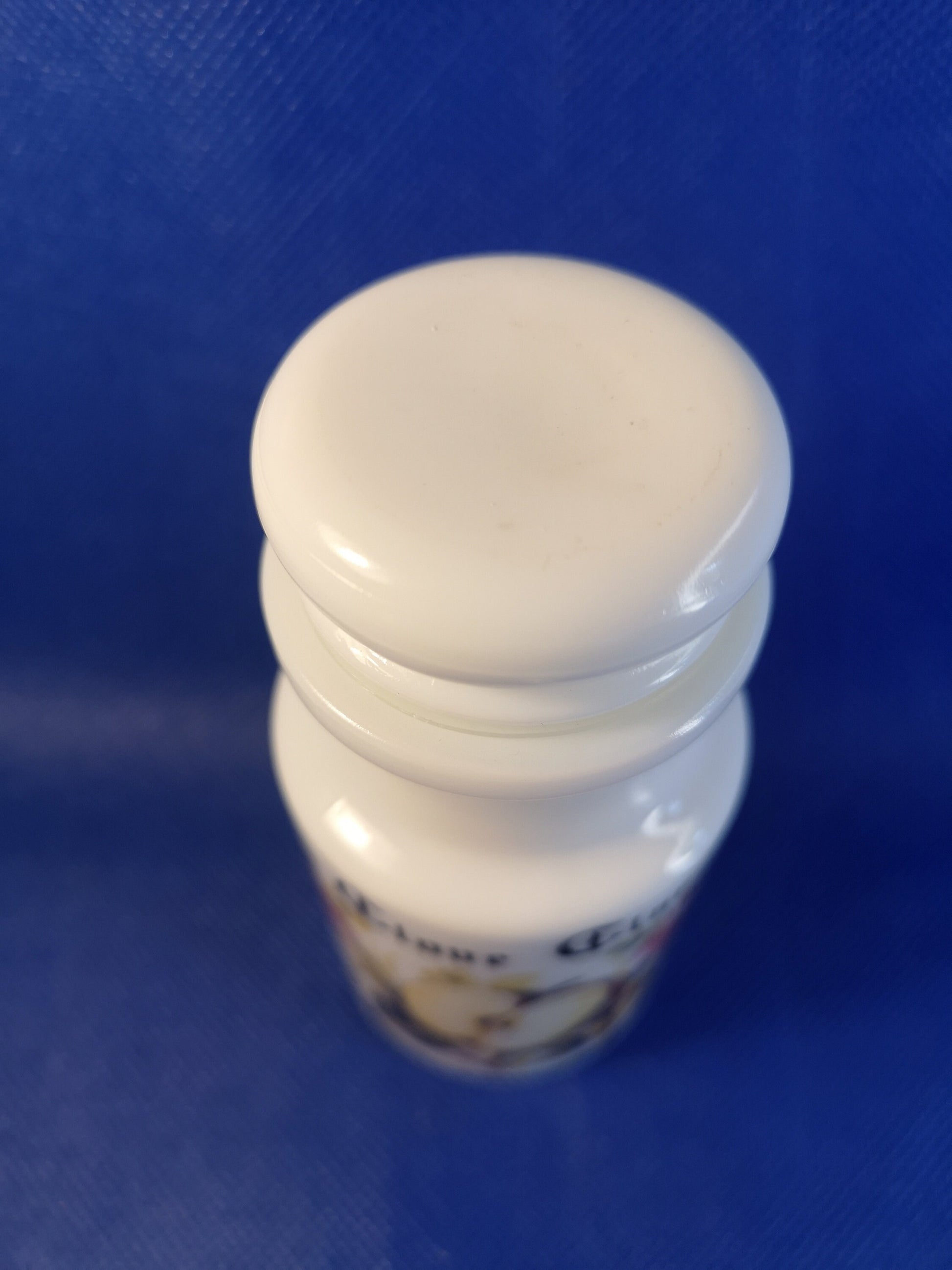 Milk glass spice jar made in France, various please choose - price for one jar