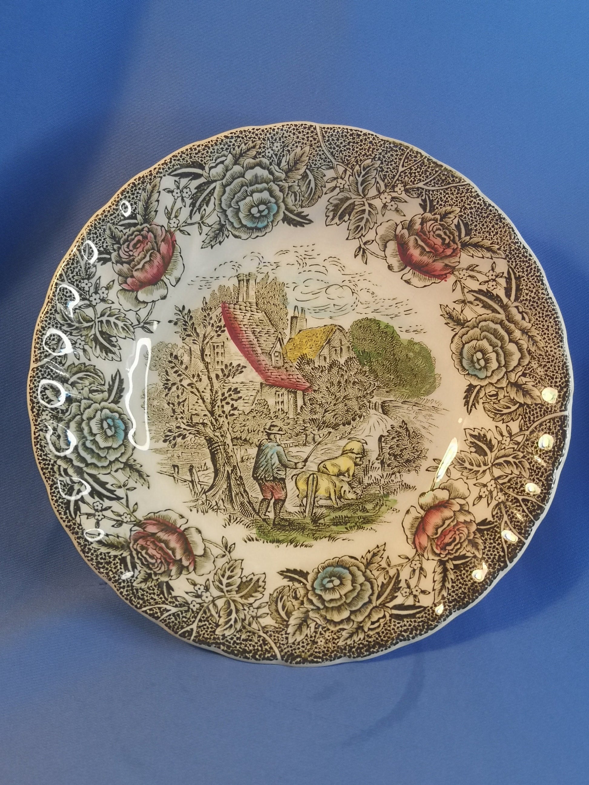 British anchor country scene small bowl for Sweets and treats