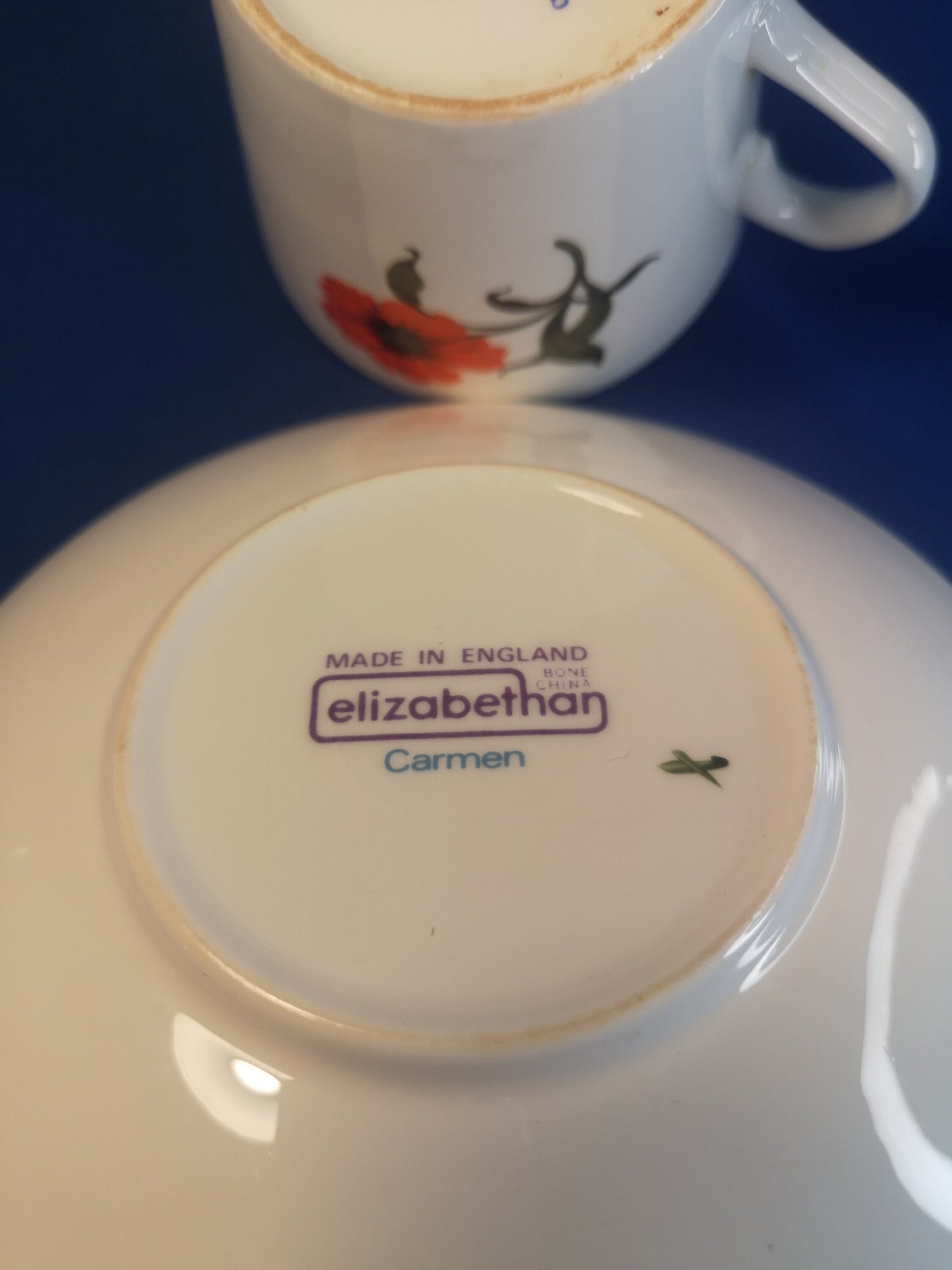 Elizabethan "Carmen" Poppy cup and saucer 160ml