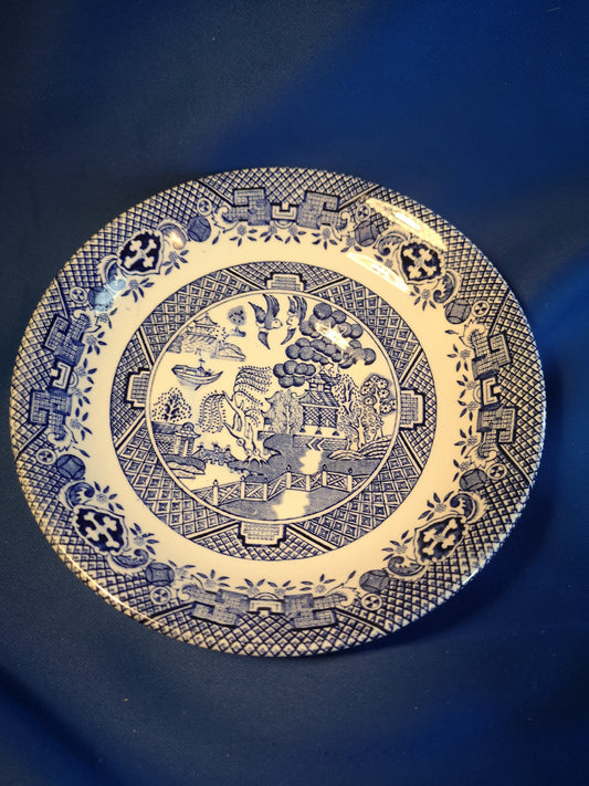 Barratts willow 14cm saucer Blue and white