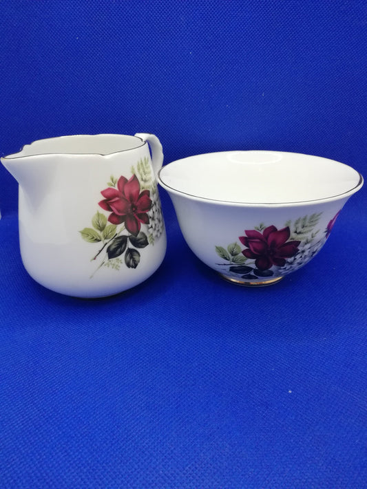 Royal Grafton fine bone china milk jug and sugar bowl