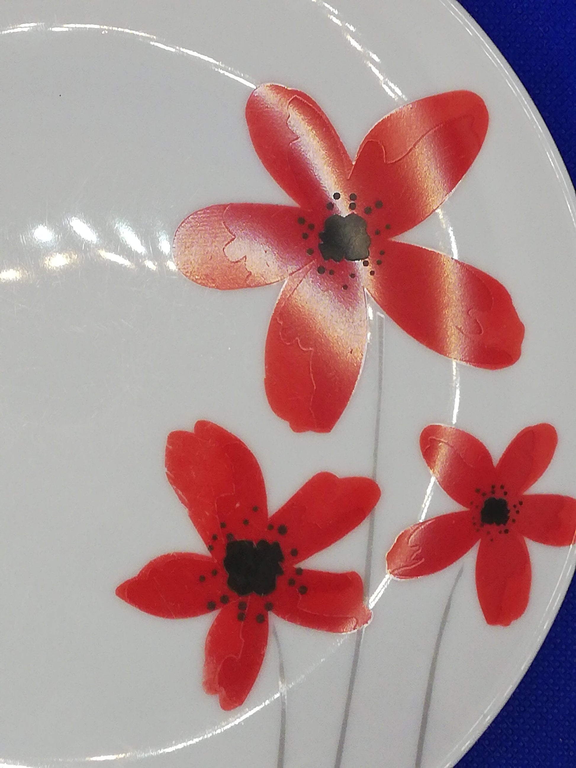 Poppy side plate 7 1/2" made for wilko