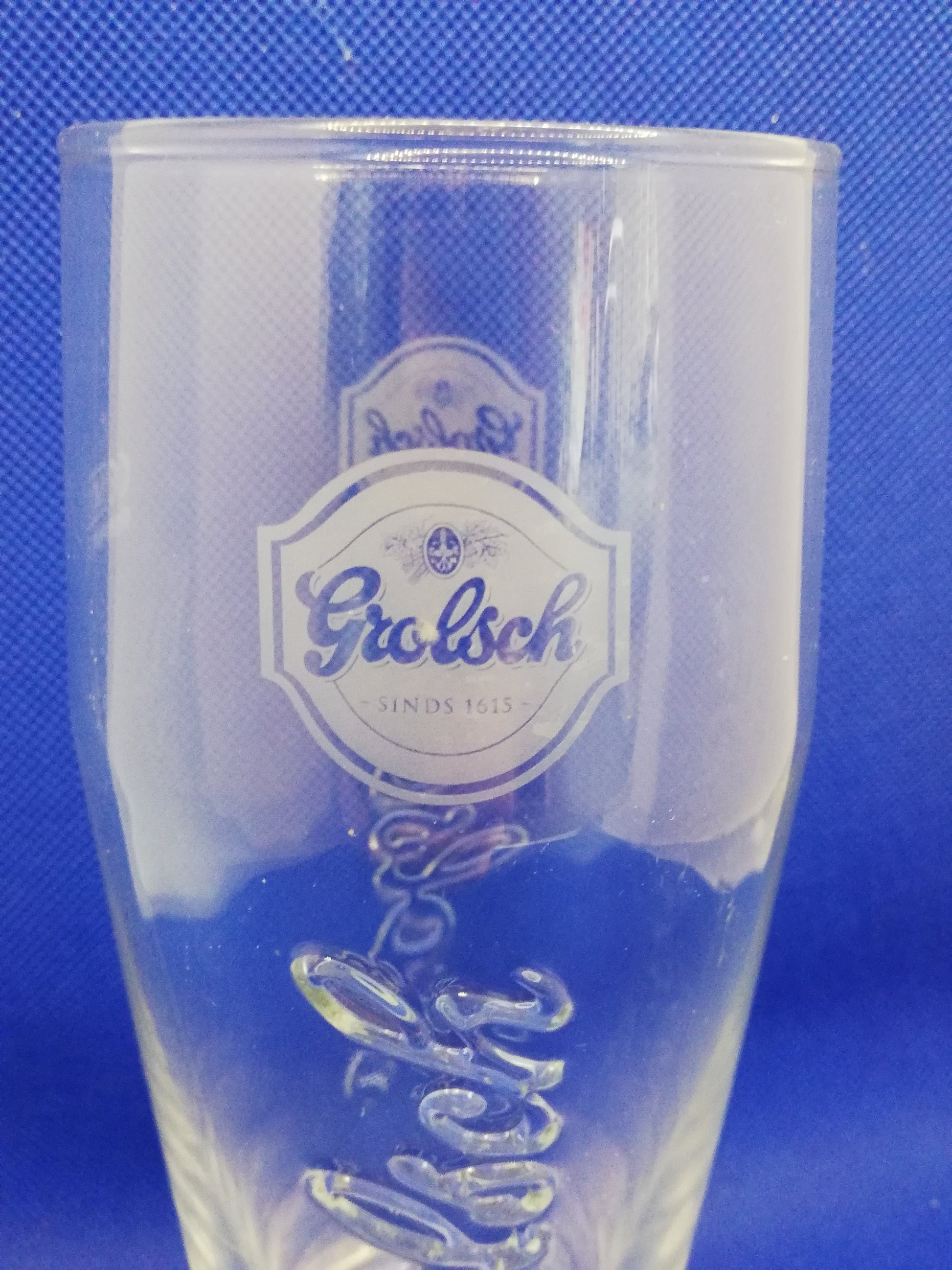 Grolsch lager pint glass