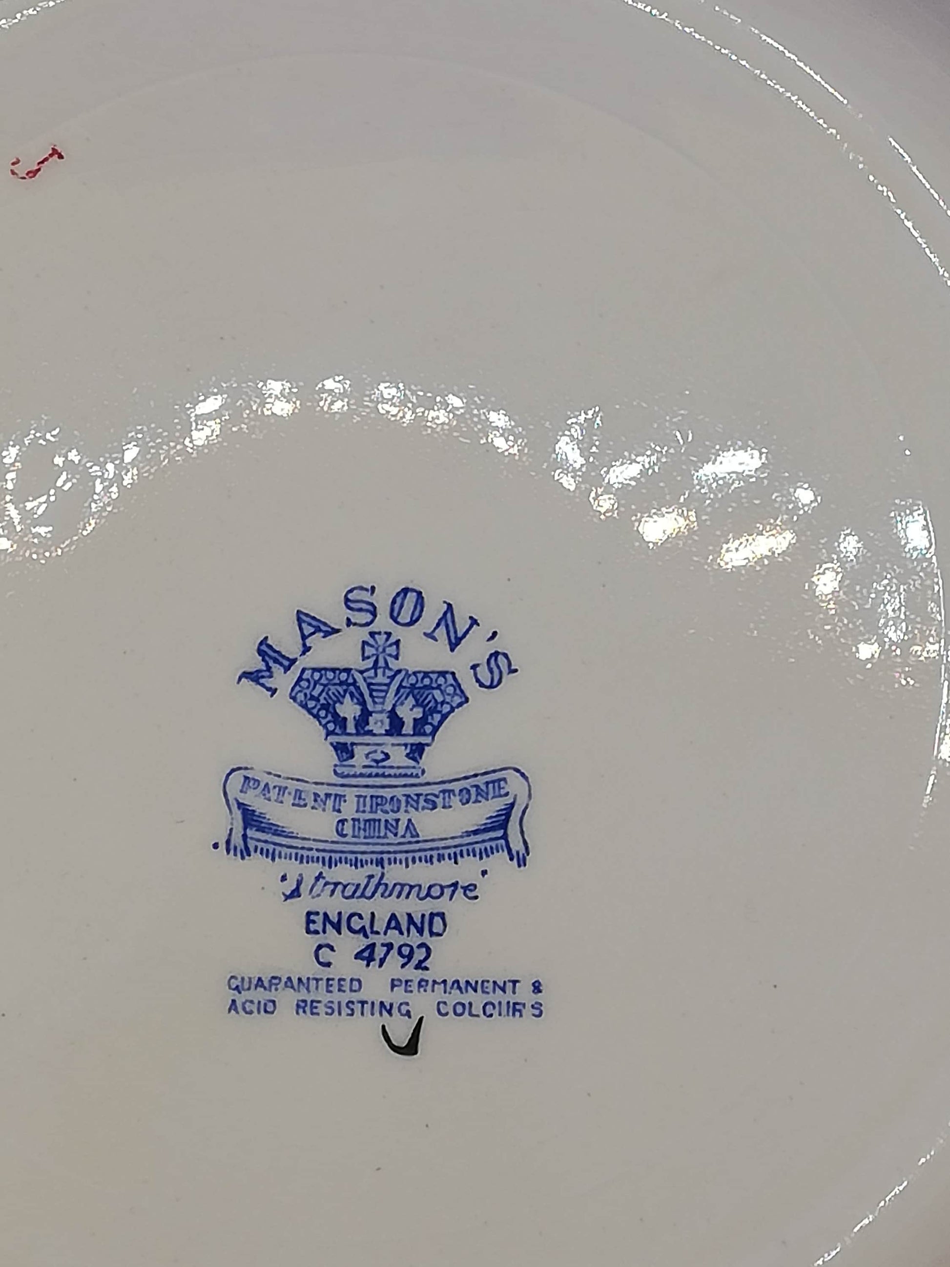 Mason's C4792 Floral Strathmore Lunch / dessert plate 9.5" diameter