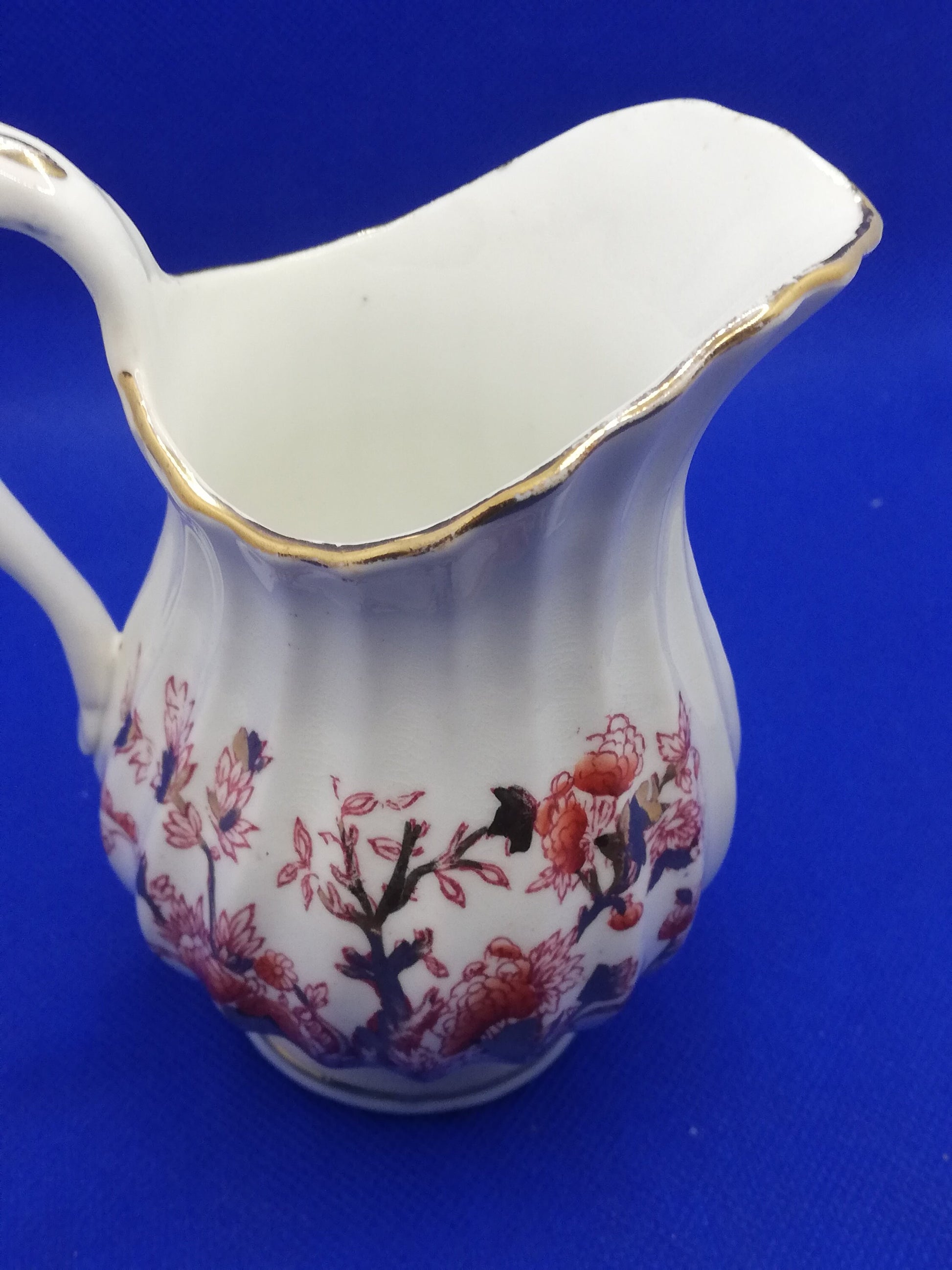 Floral design Jug and slop bowl - no markings