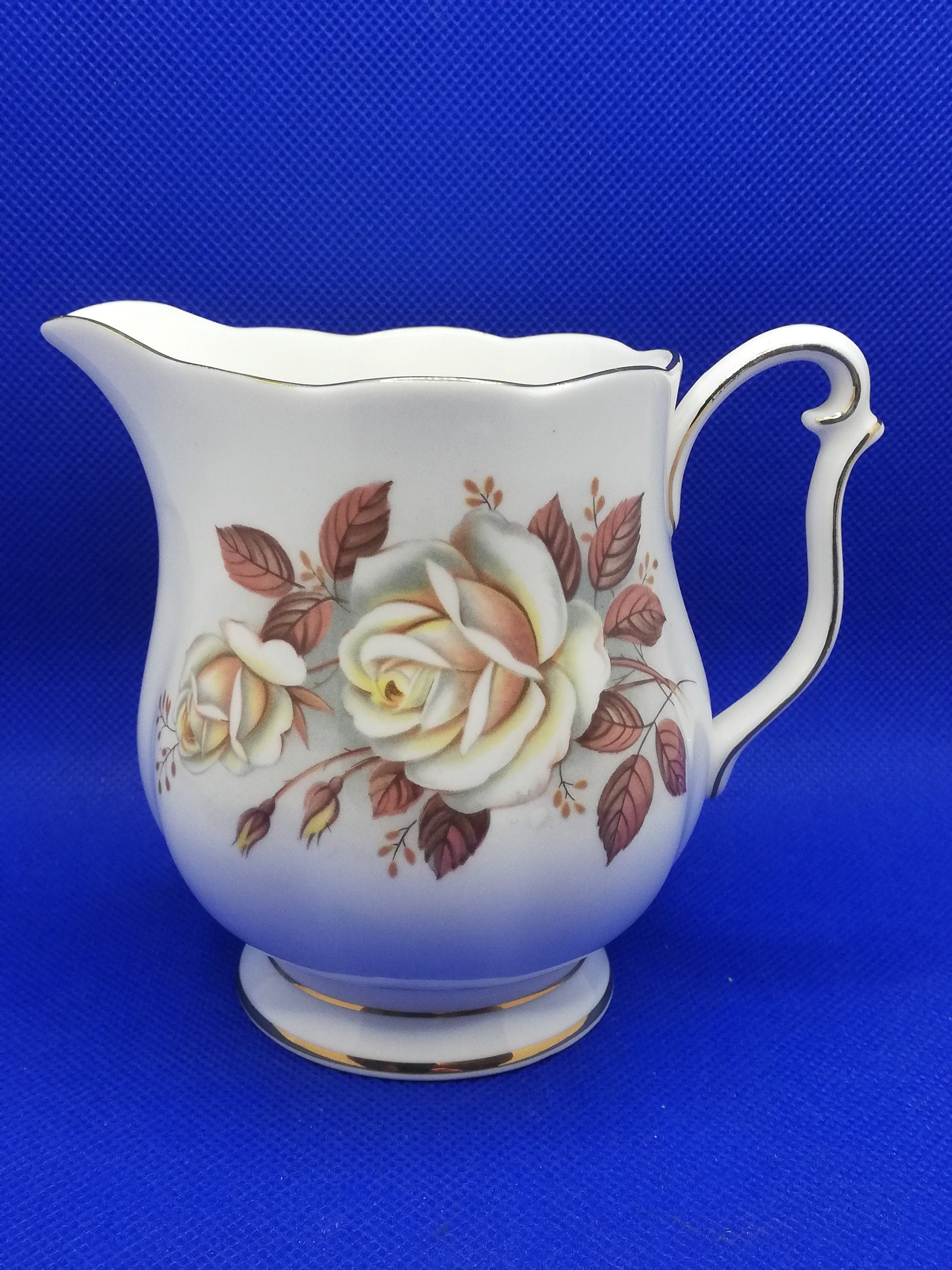 Queen Anne Autumn Rose milk jug / creamer - great condition