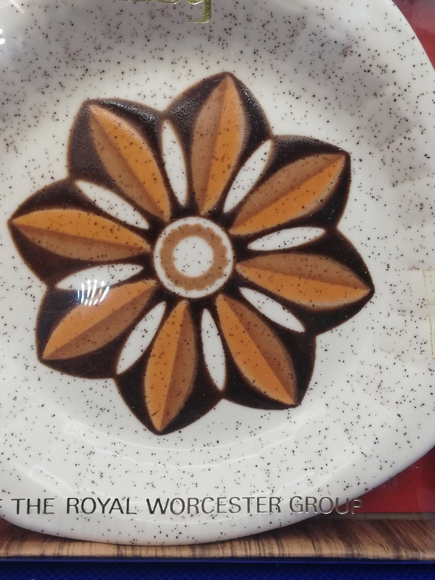 Royal Worcester Palissey preserve / dip dish and spoon