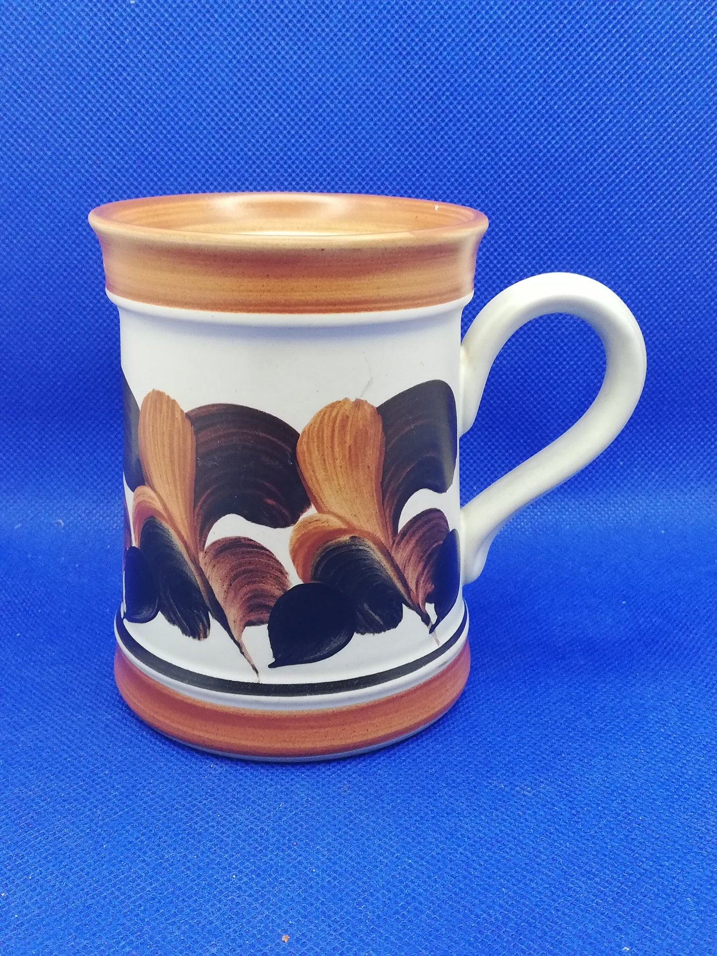 Denby pottery tankard style mug - Design by Trich seal