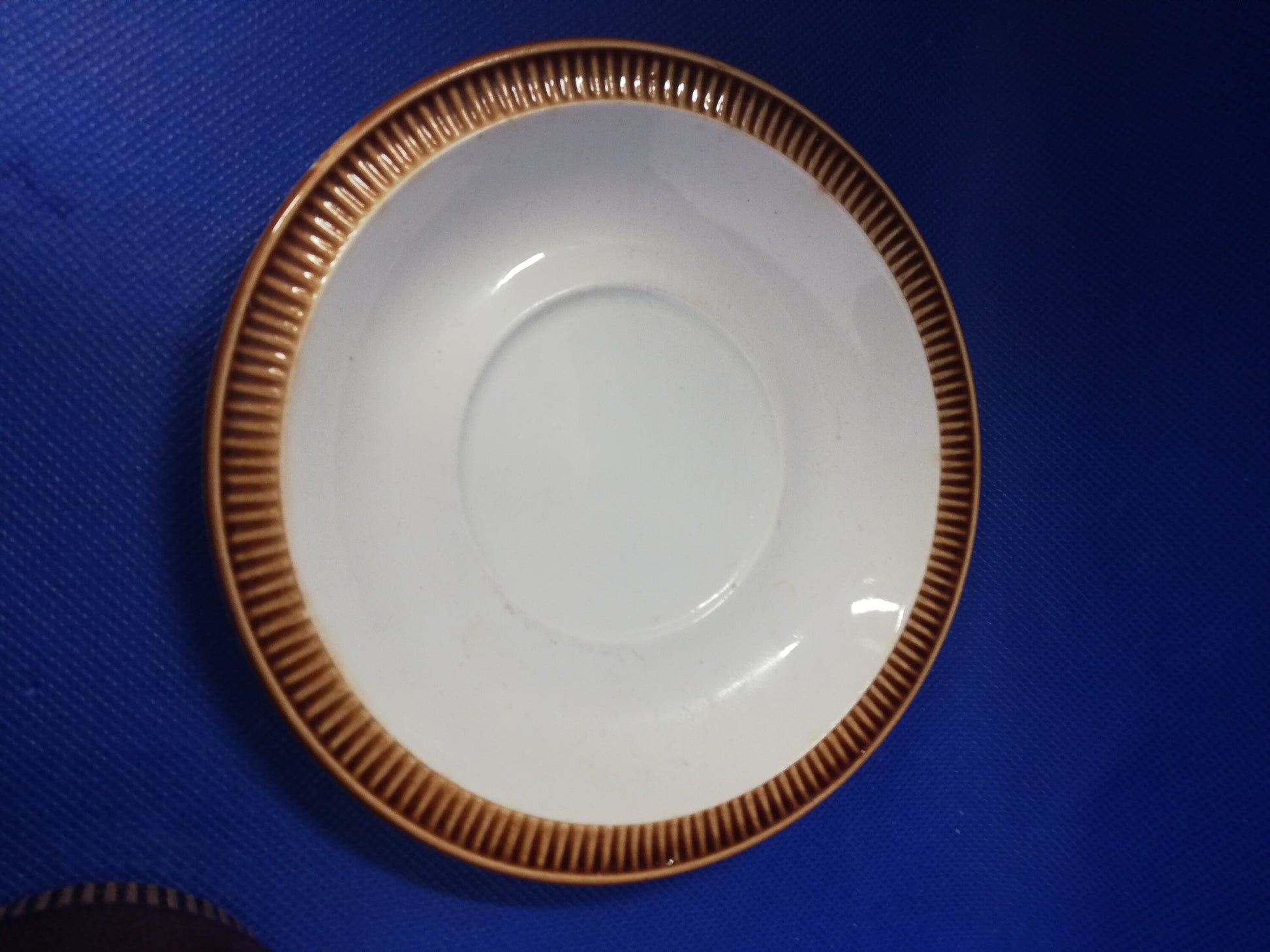 Poole pottery "chestnut brown" cup and saucer - lovely retro look