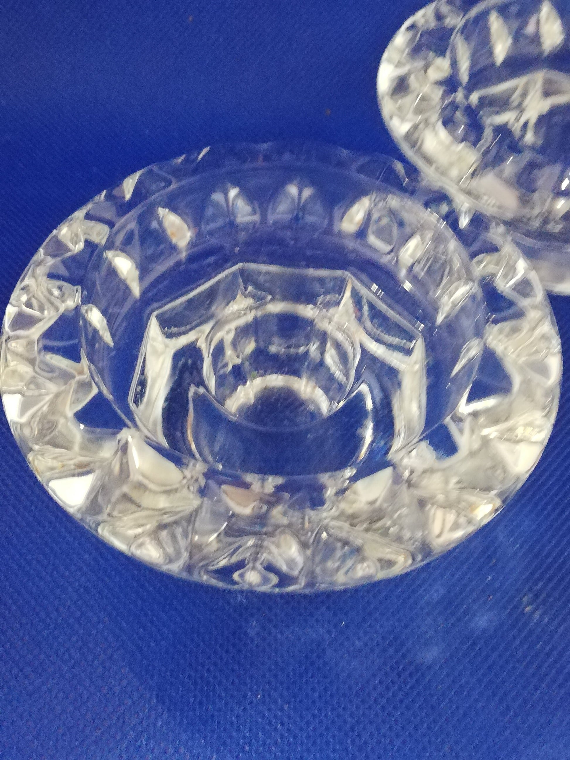 Luminarc vintage clear glass Bolsius candle holders - beautiful condition