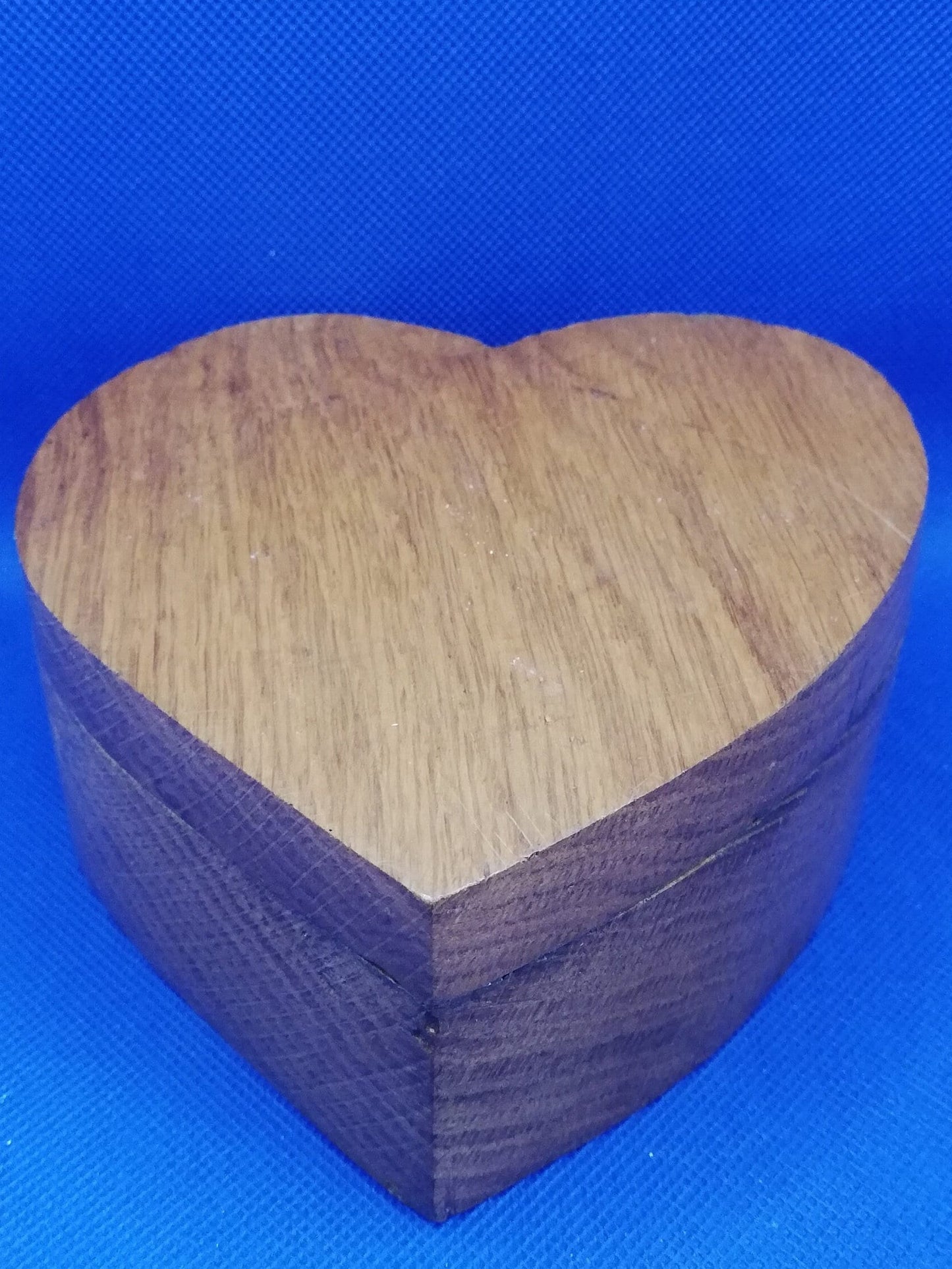 Handmade wooden heart shaped trinket / jewellery box