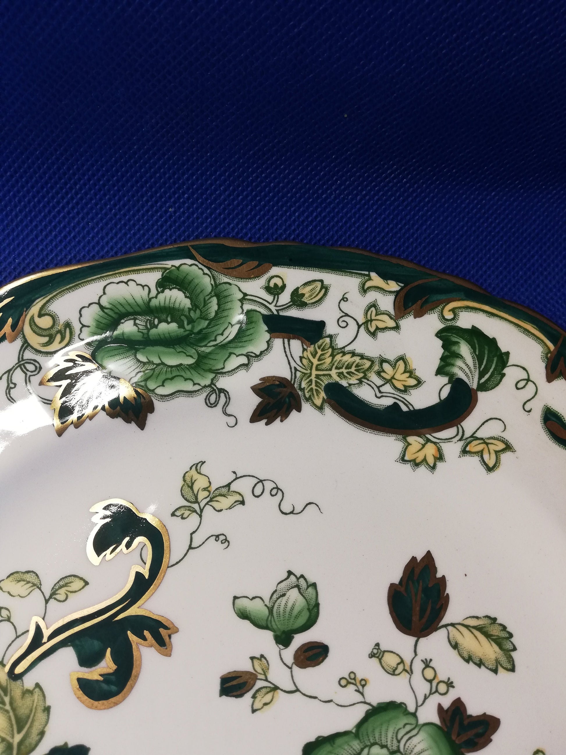 Mason's Ironstone Chartreuse salad plate 8 3/4" diameter