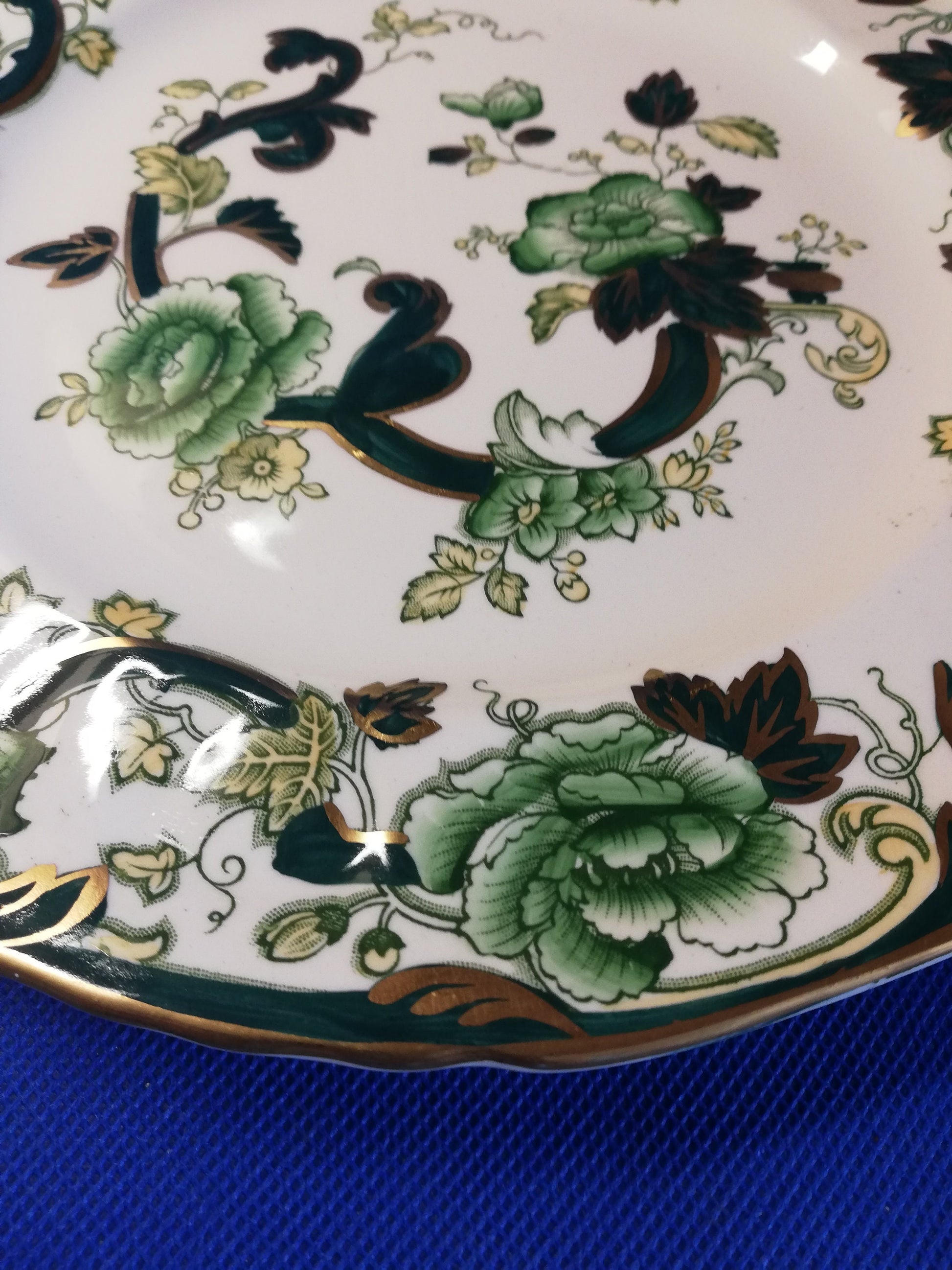 Mason's Ironstone Chartreuse salad plate 8 3/4" diameter