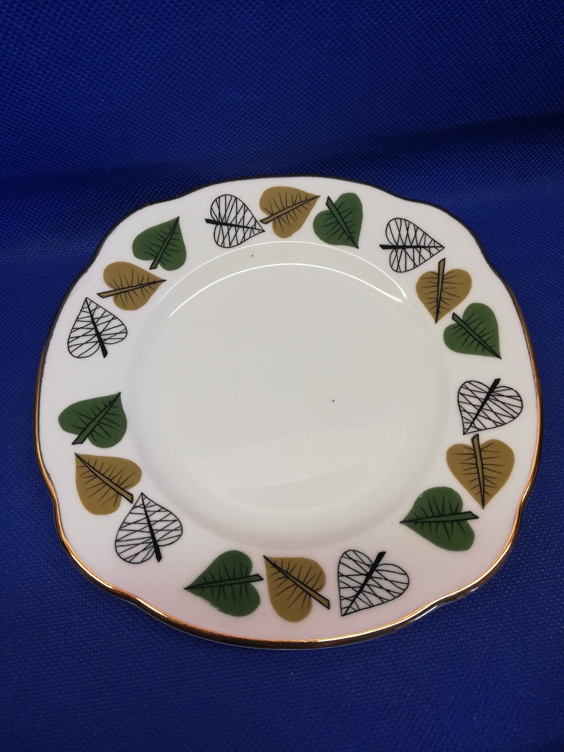 Duchess bone china trio set - leaves design