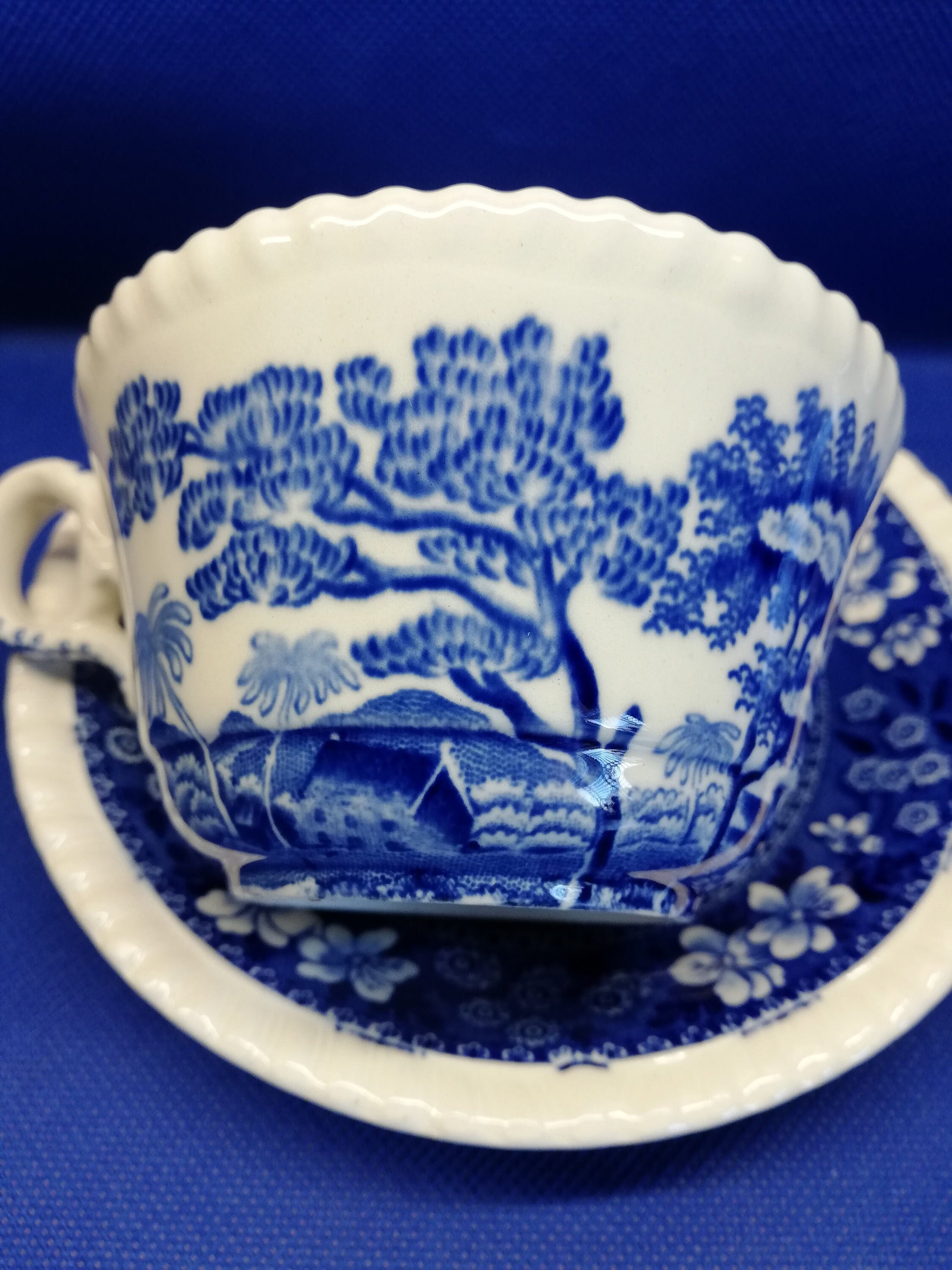 Copeland Spode's tower cup and saucer blue and white