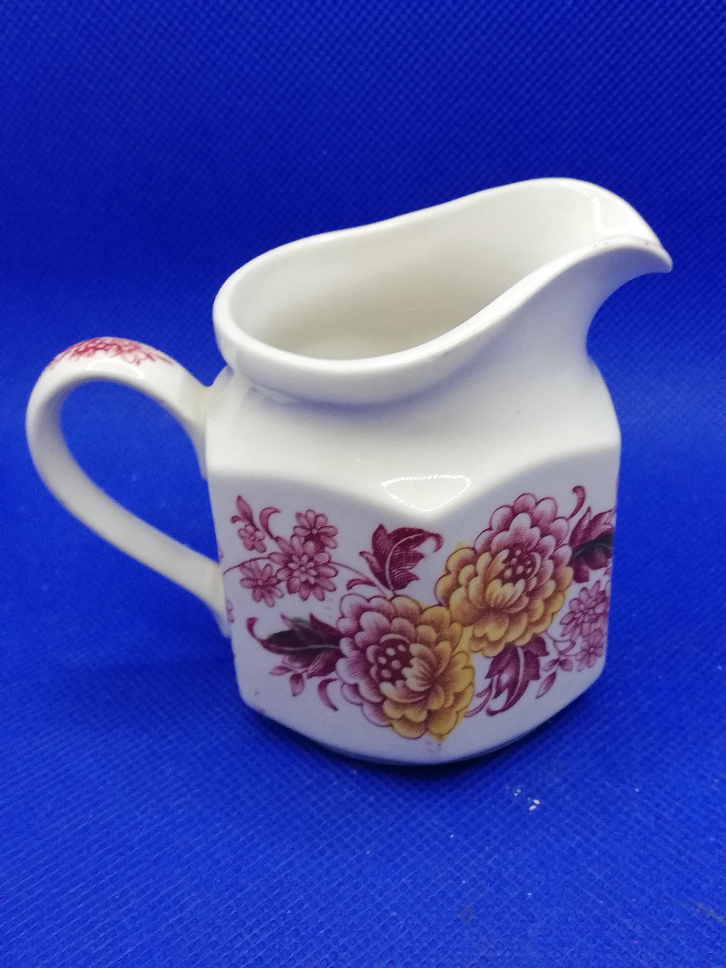 Ridgway ironstone Staffordshire small jug - Canterbury design - 2 1/2"