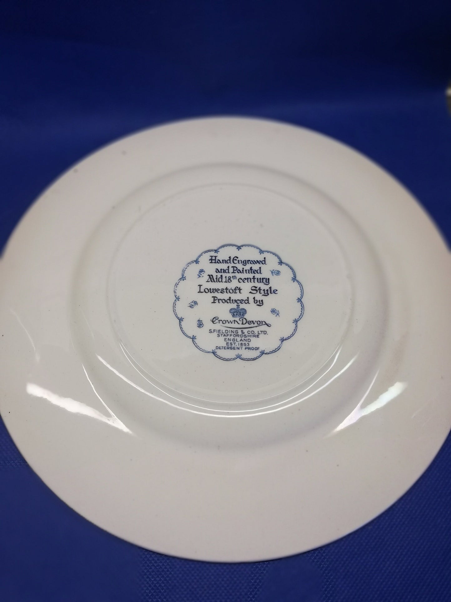 Crown Devon Lowestoft style plate