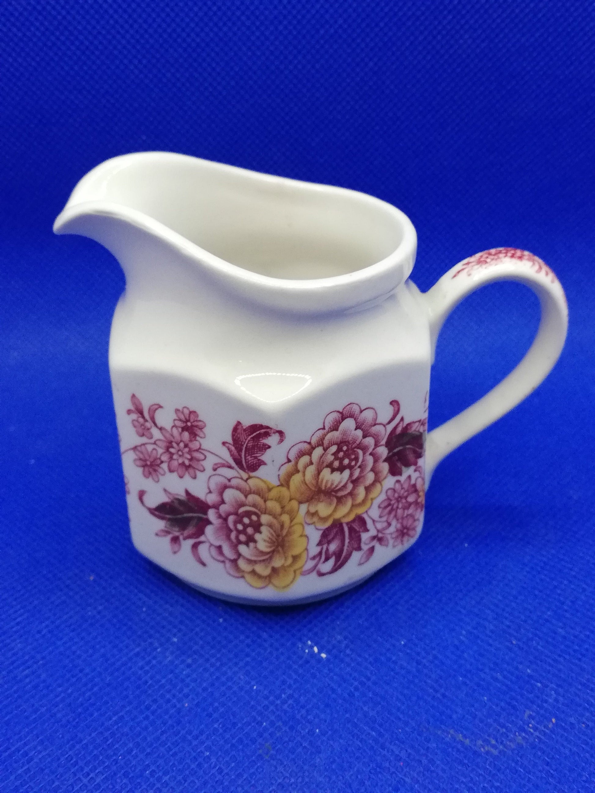 Ridgway ironstone Staffordshire small jug - Canterbury design - 2 1/2"