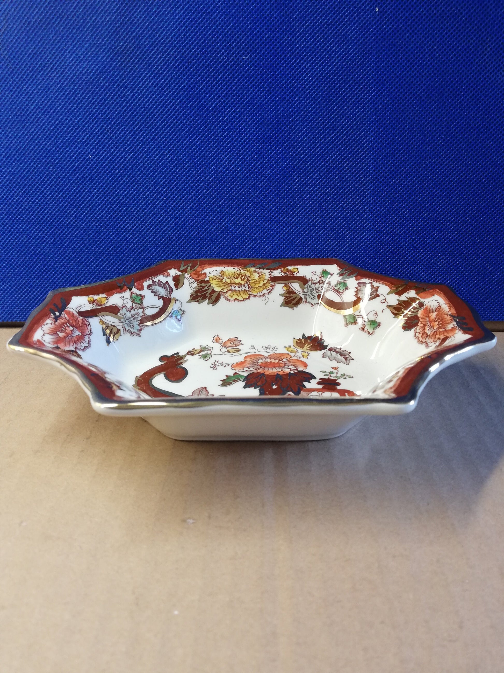 Masons brown velvet trinket dish